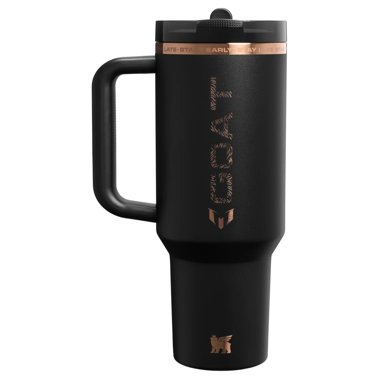 The Messi x Stanley Quencher ProTour Flip Straw Tumbler