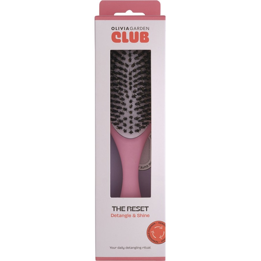Olivia Garden Club THE RESET Detangling & Shine Hairbrush​ Pink