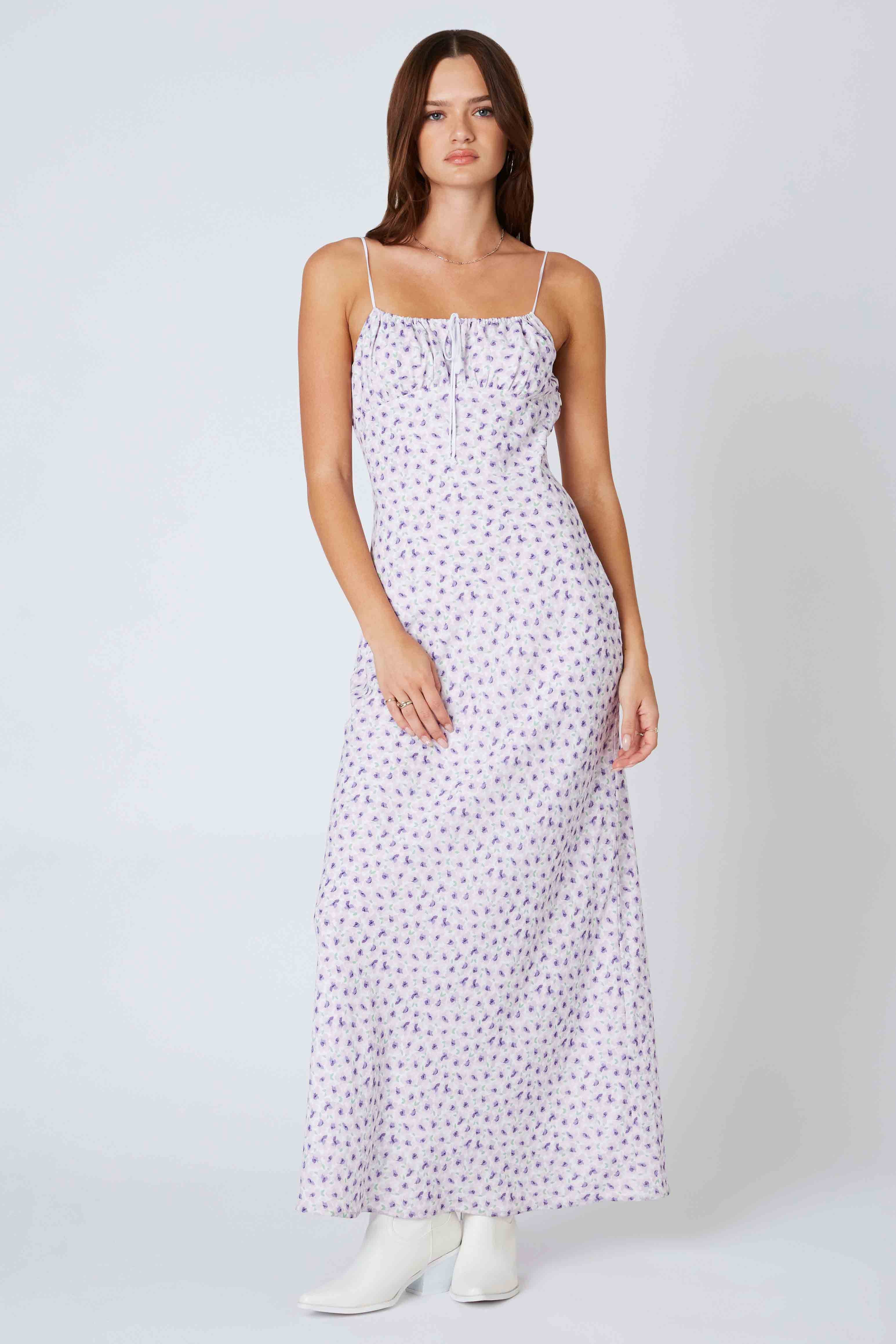 Ditsy Floral Bias Maxi Dress