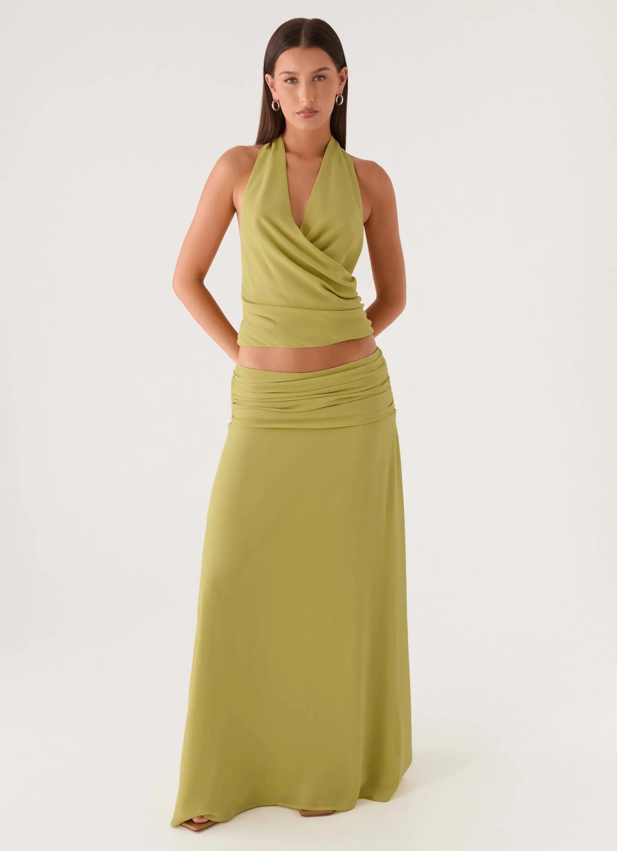 Willowmena Maxi Skirt - Lime