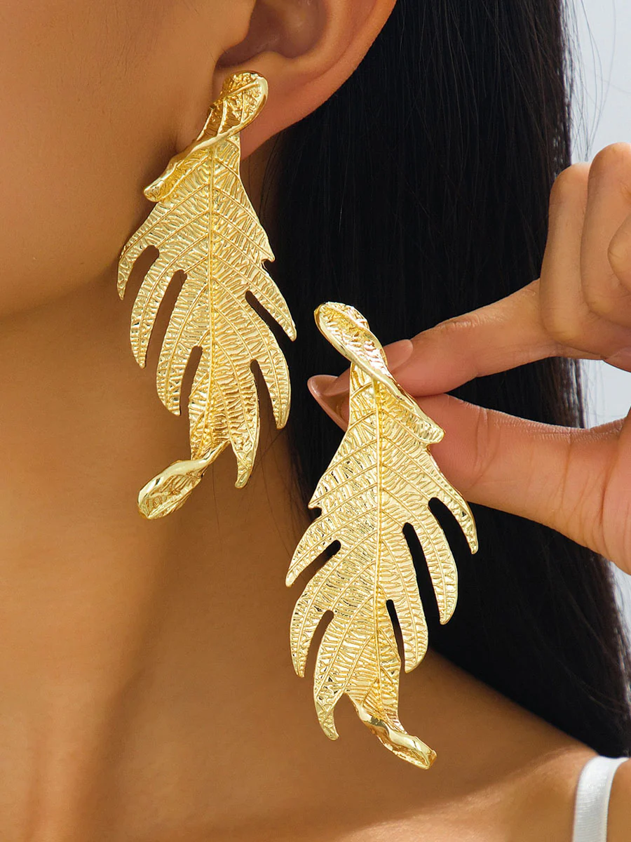 Leaves Shape Earrings Accessories