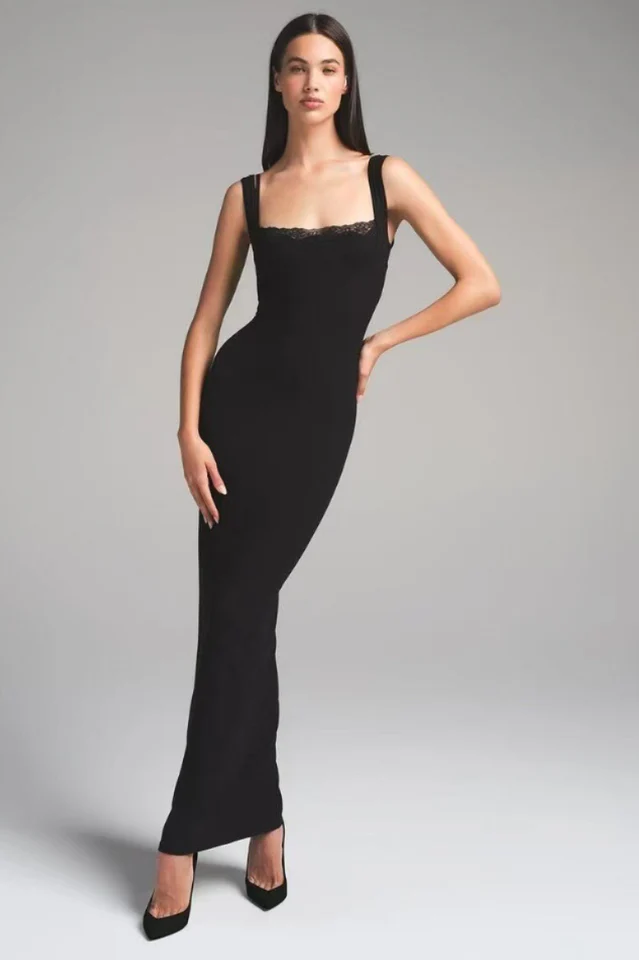 SKIMS Soft Lounge Lace Tank Dress