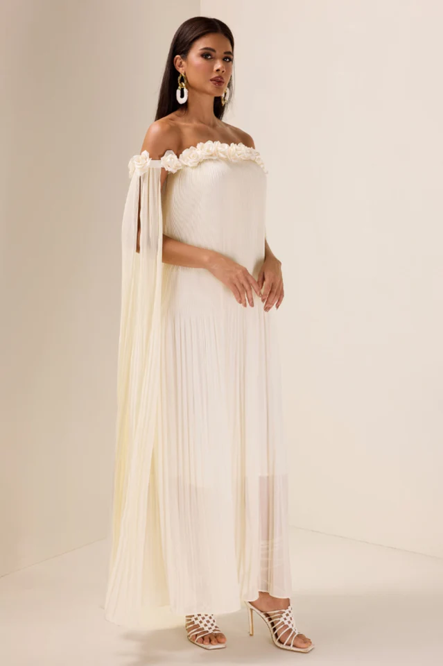 Regina Rosette Detail Maxi Dress