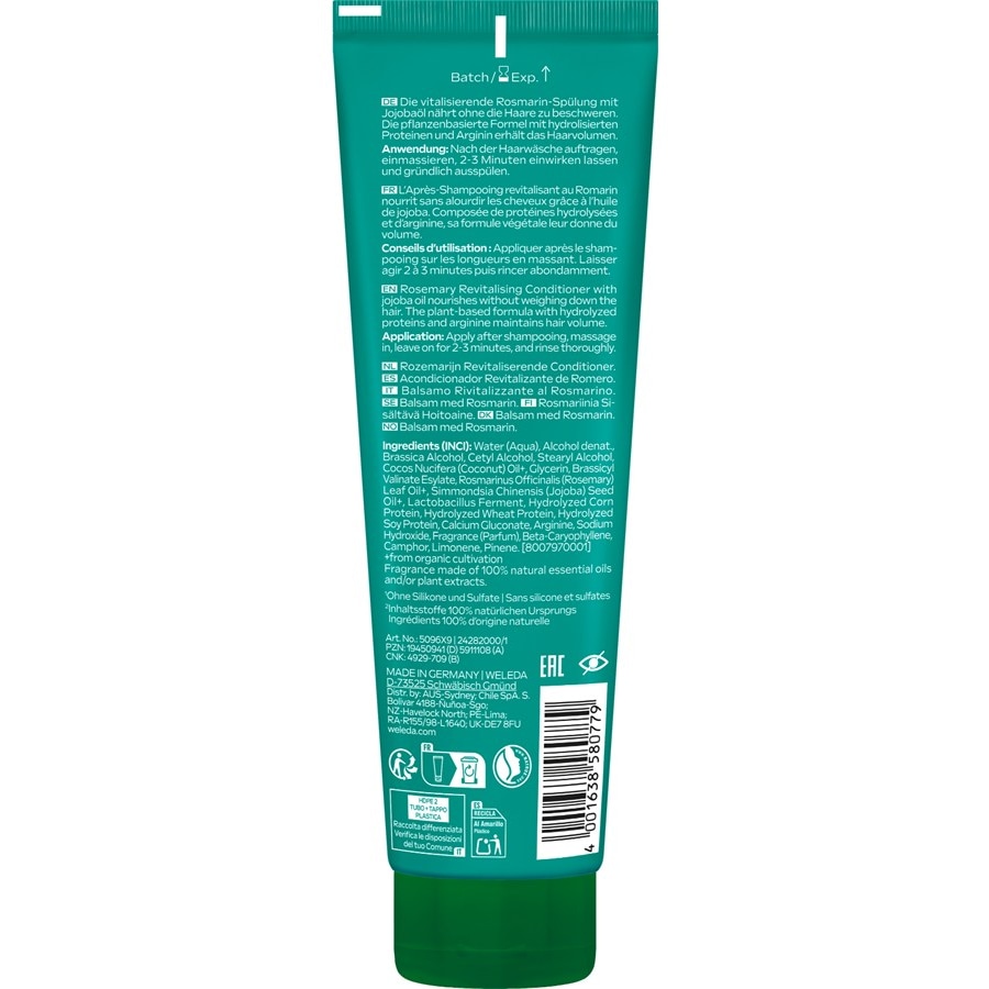 WELEDA Conditioner Odżywka rewitalizująca z rozmarynem