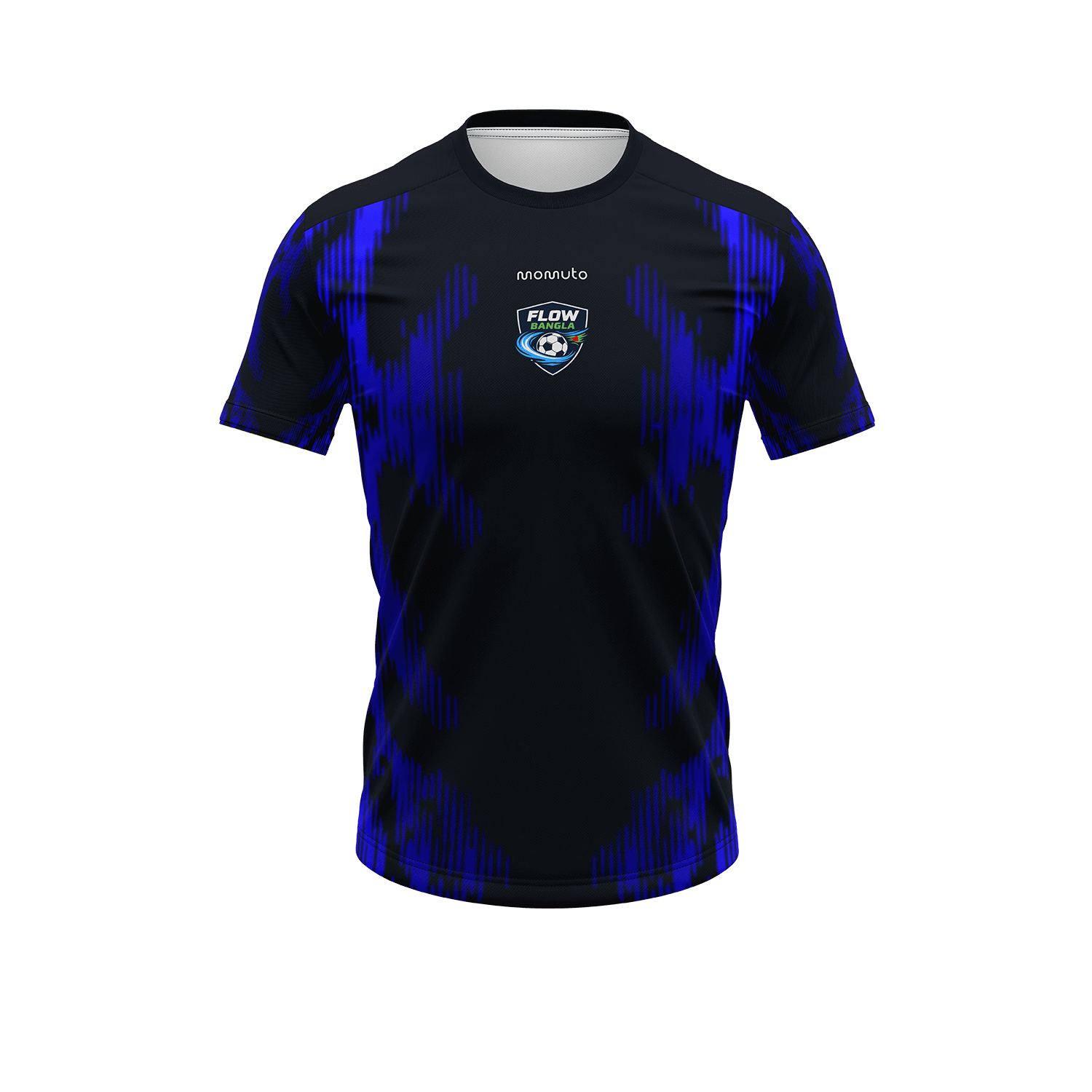 Maillot personnalis&eacute; MOMUTO &mdash; Flow Bangla, marine et or