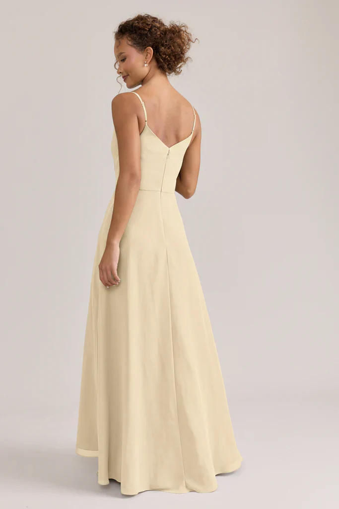 Ellapink Chiffon Dress | Ready To Ship | Pale Yellow