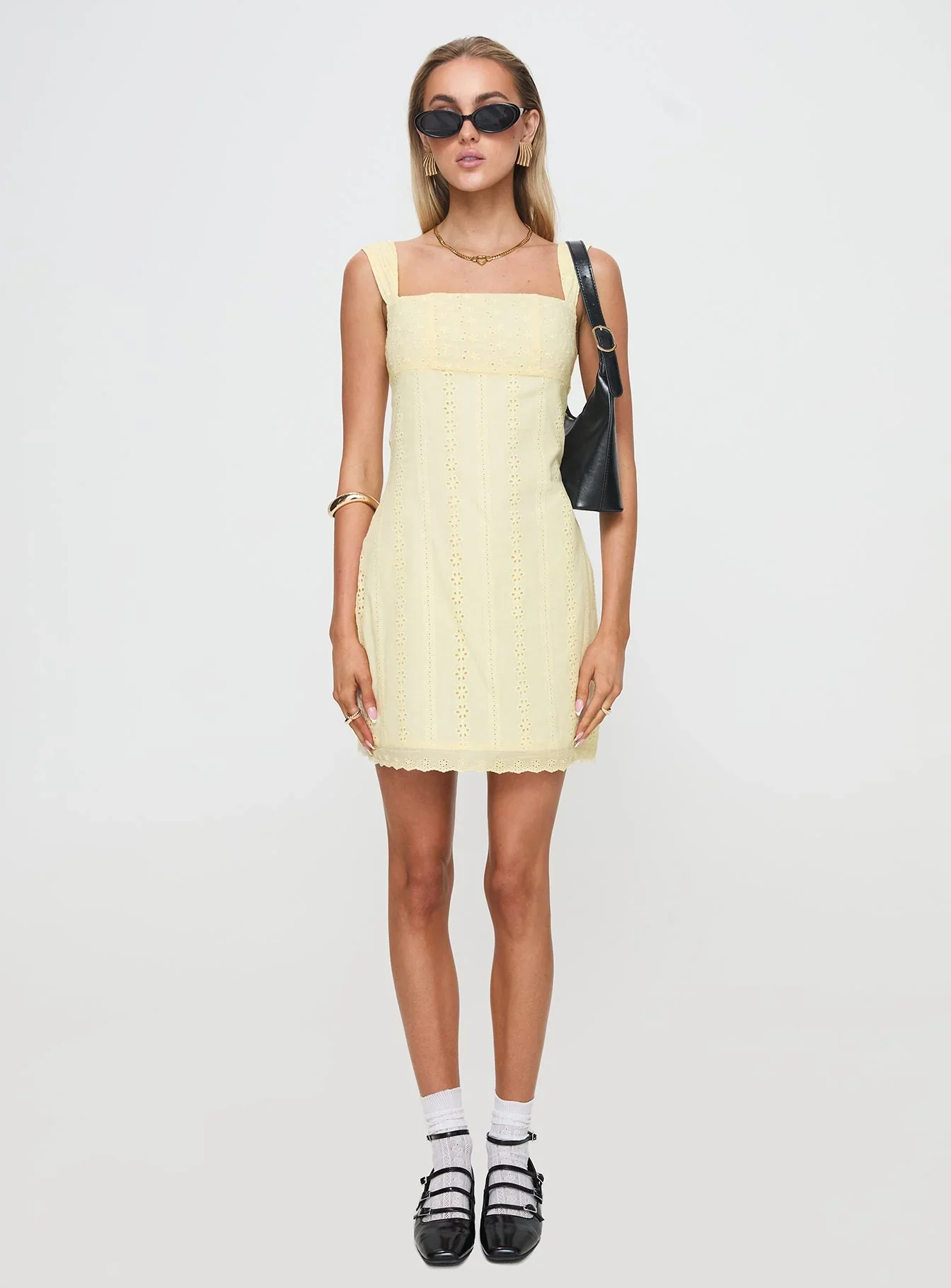 Allegro Mini Dress Lemon - luluinthesky