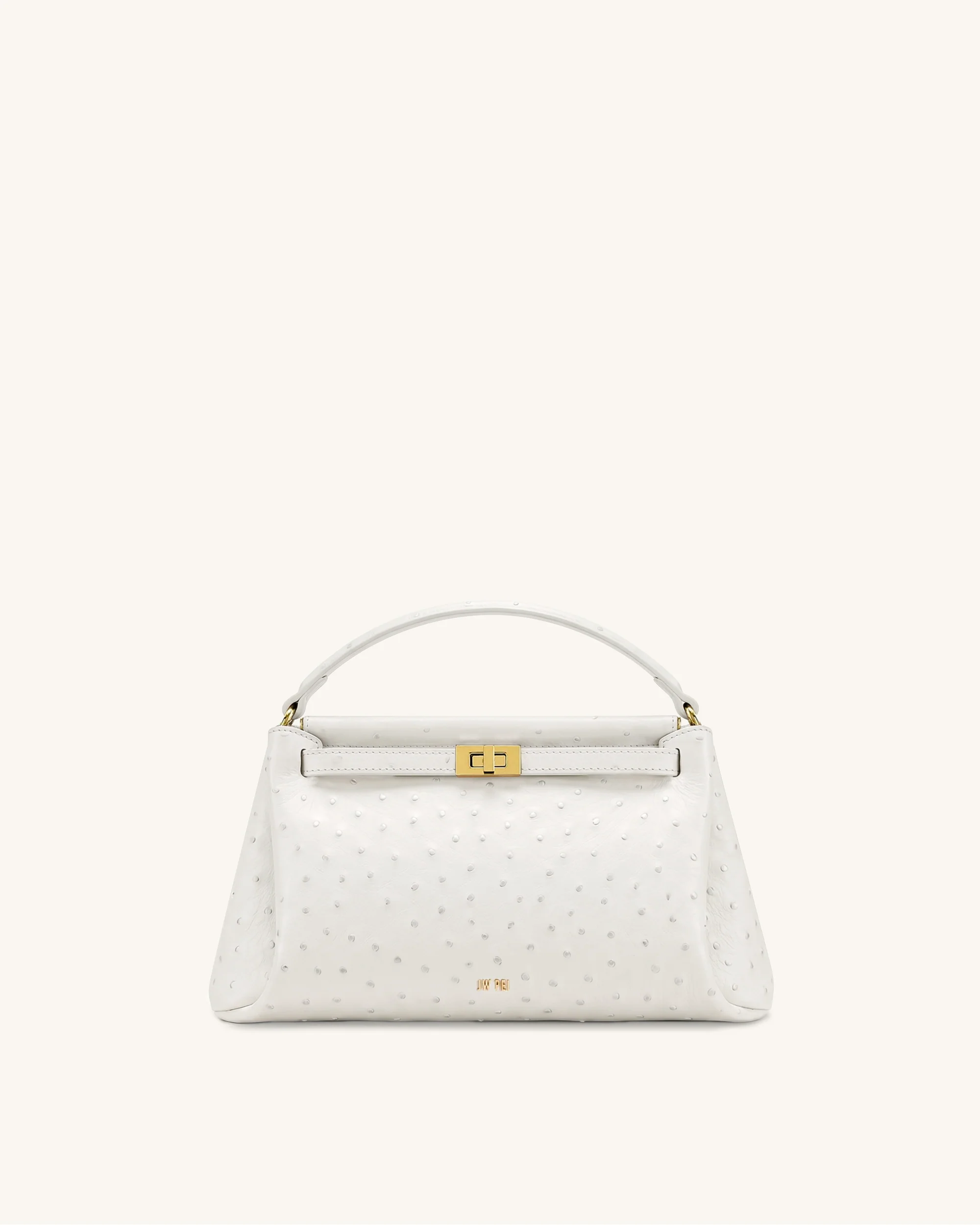 Carmen Top Handle Bag - Milky White