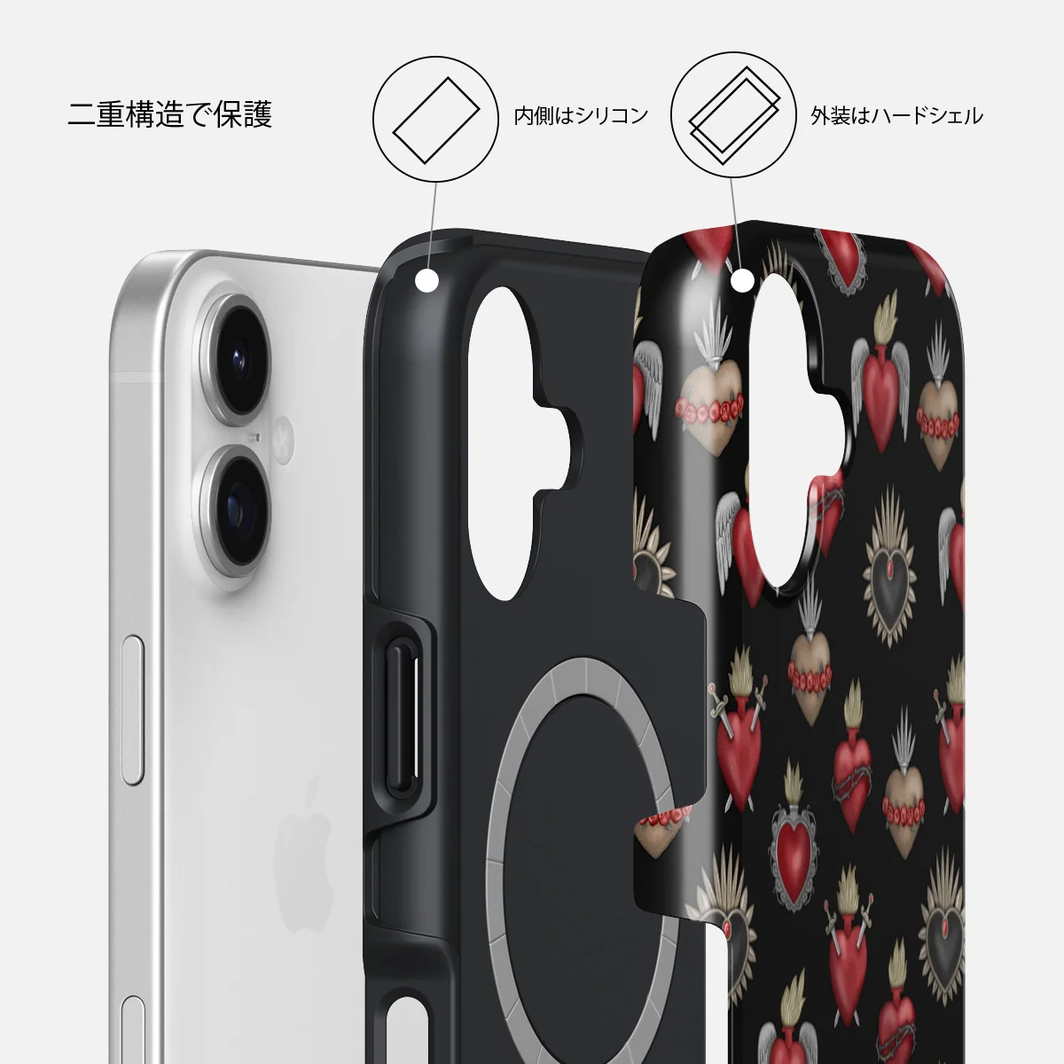 Sworn Hearts - iPhone 17 ケース