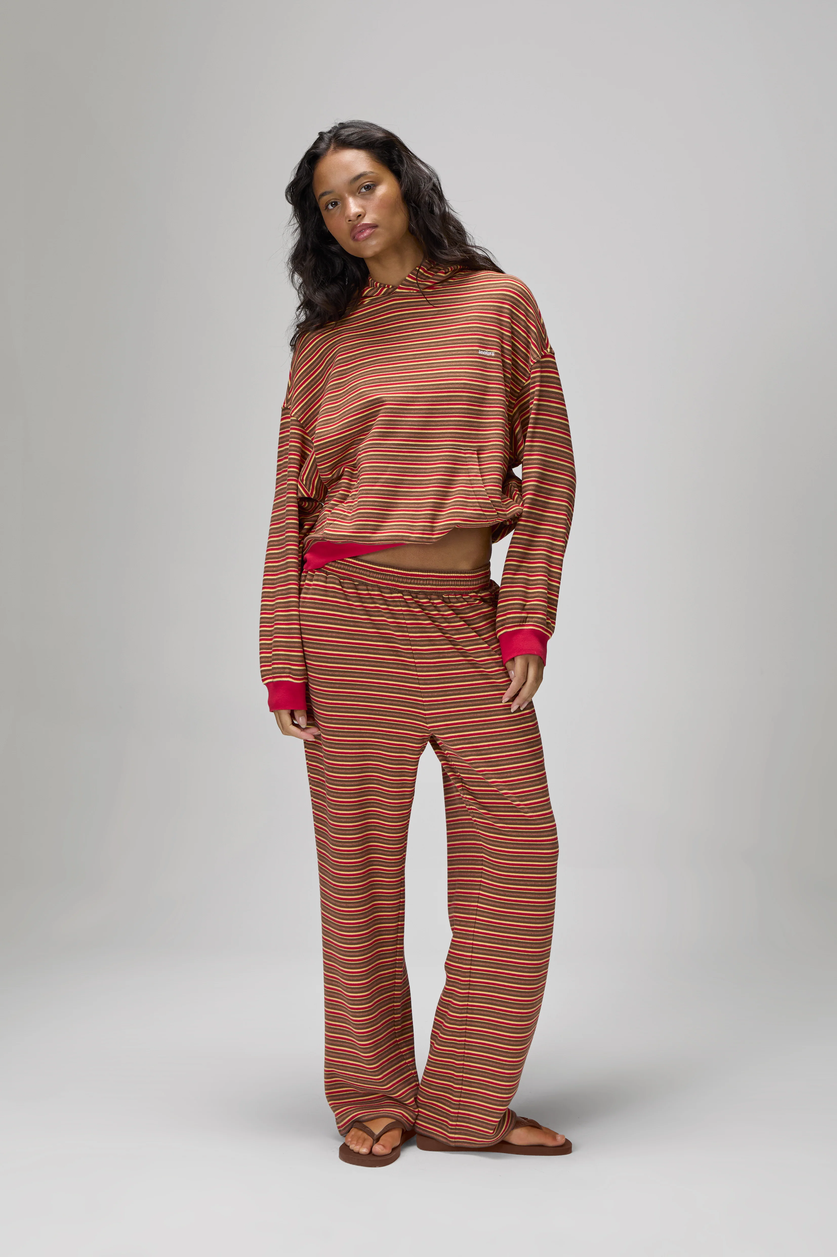 Walker Soft Shrunken Hoodie in Red