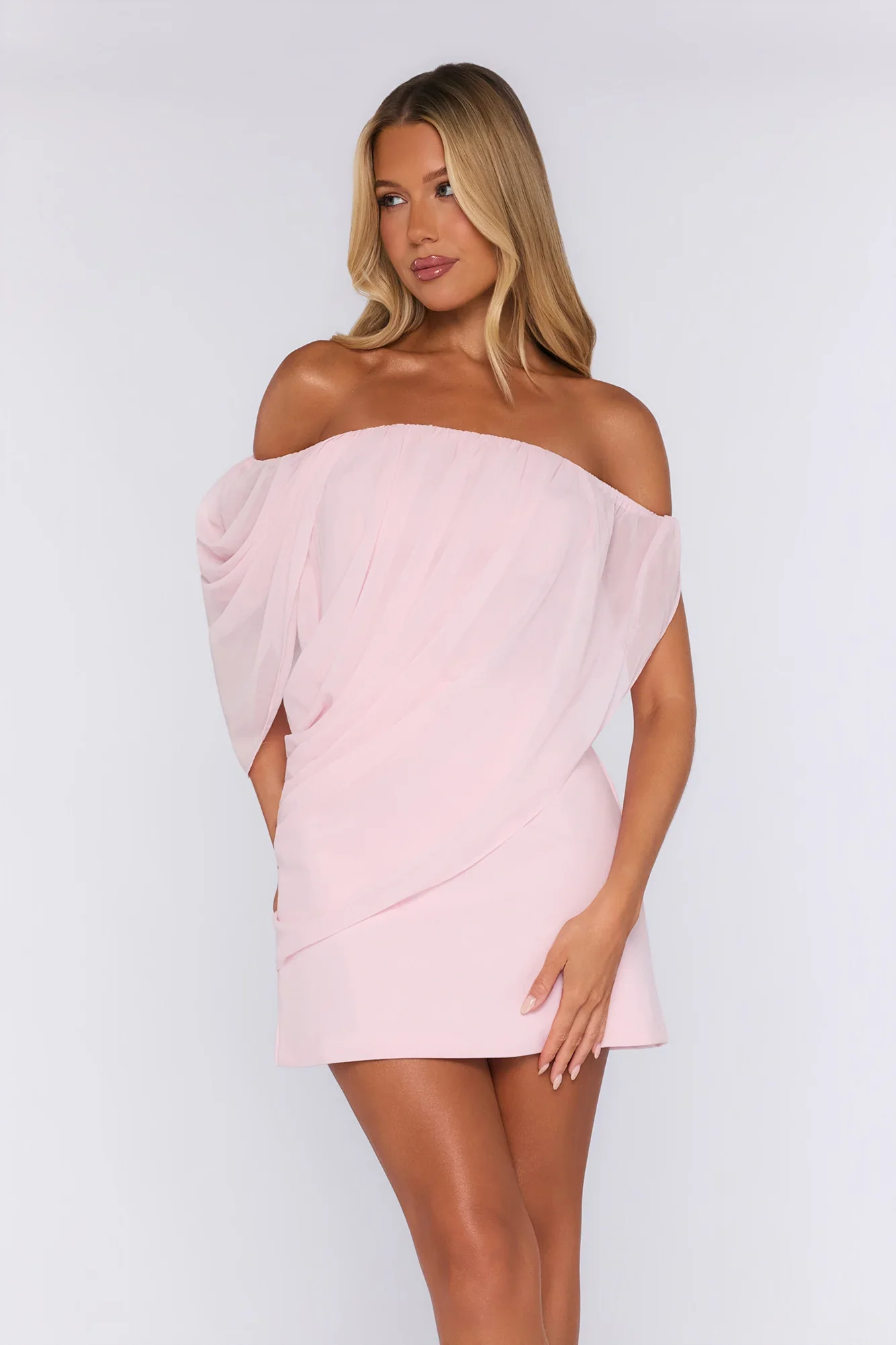 Golden Hour Club Mini Dress Pink