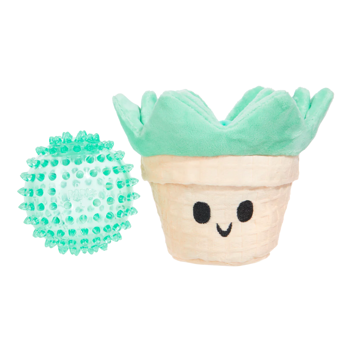 Suki Succulent Plush Multi-Part + Fetch Dog Toy