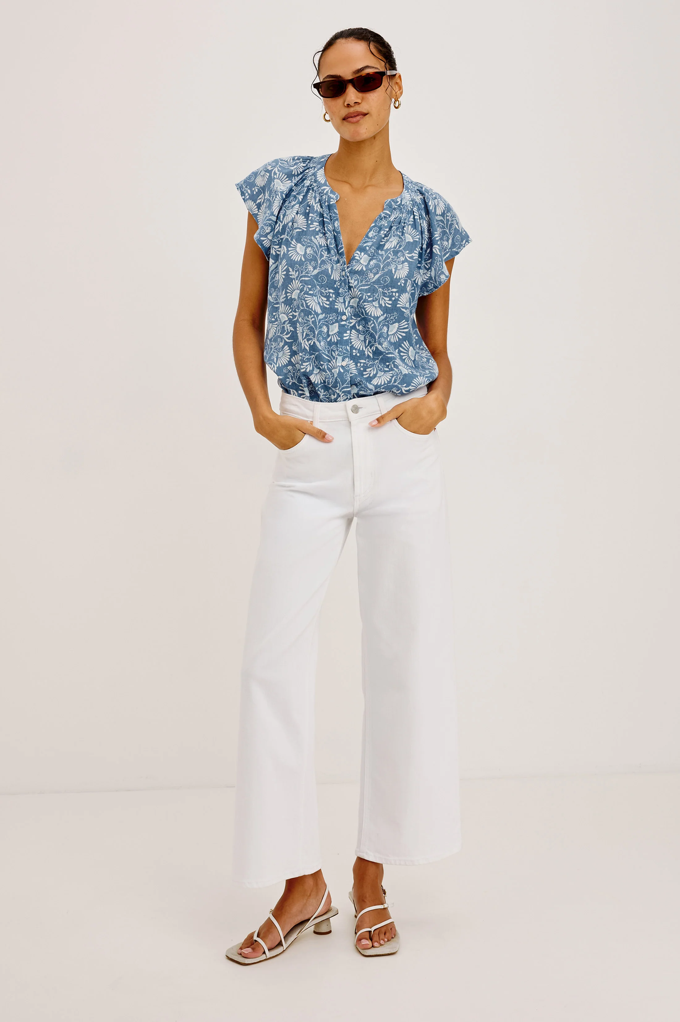 Alena Shirt - Blue Cassia