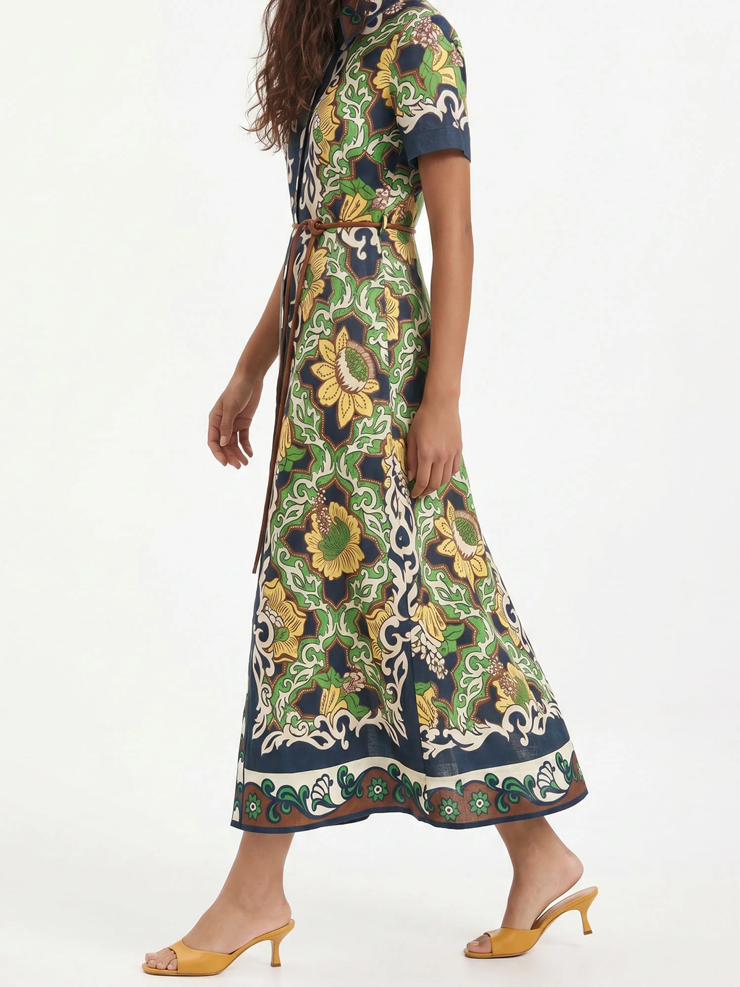 Verdant Frame Maxi Dress