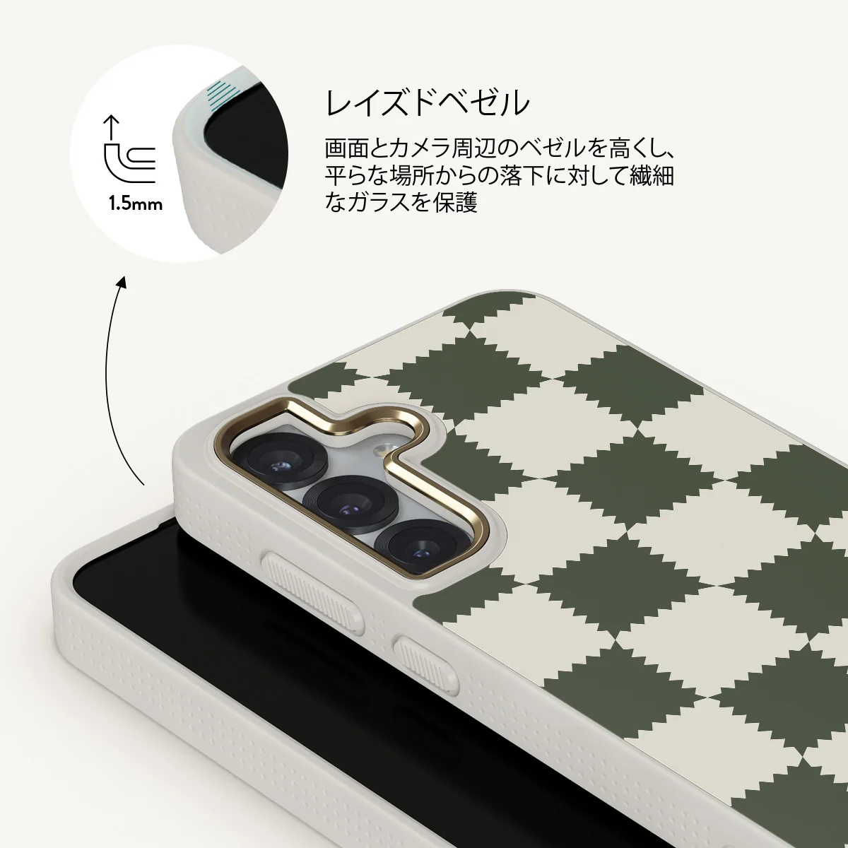 Retro Grid - Samsung Galaxy S25 ケース