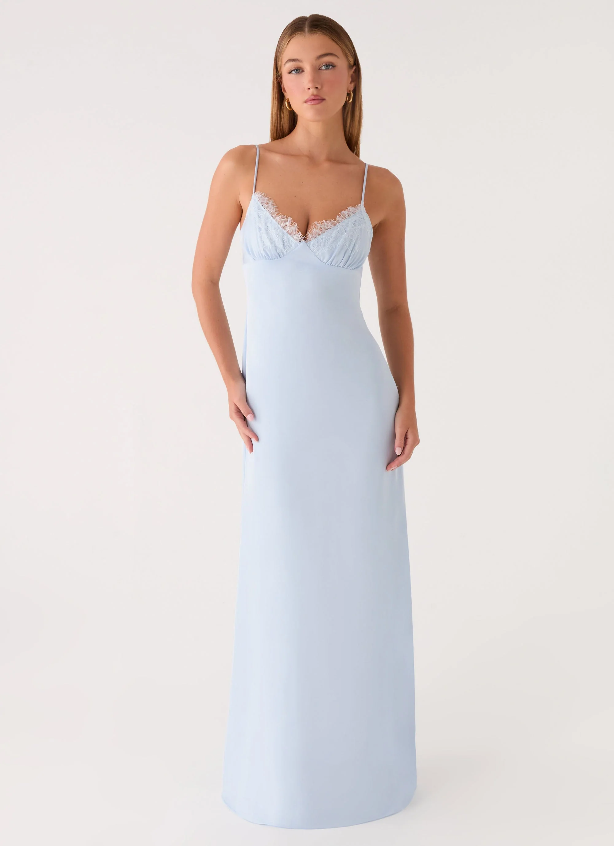 Sunniva Maxi Dress - Blue - luluinthesky