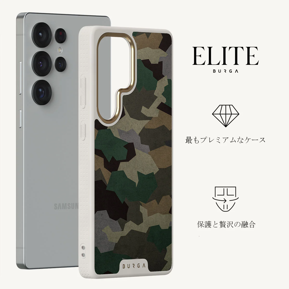 Tropical Green Camo - Samsung Galaxy S25 Ultra ケース