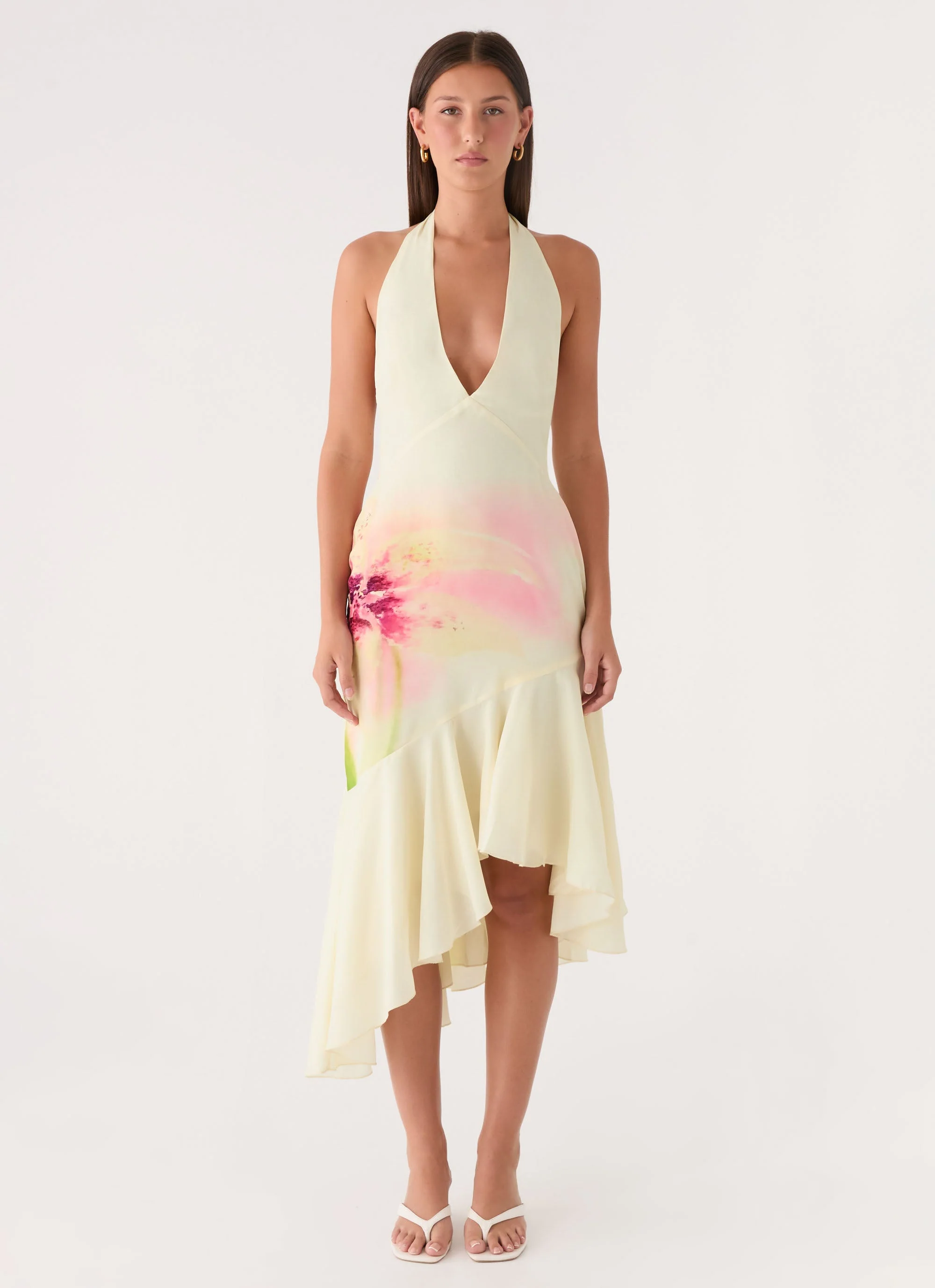 Darline Midi Dress - Soft Lily - luluinthesky