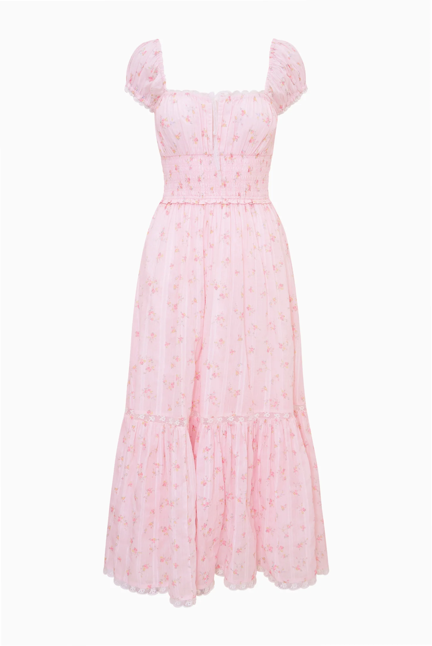 Lyssara Floral Cotton Maxi Dress