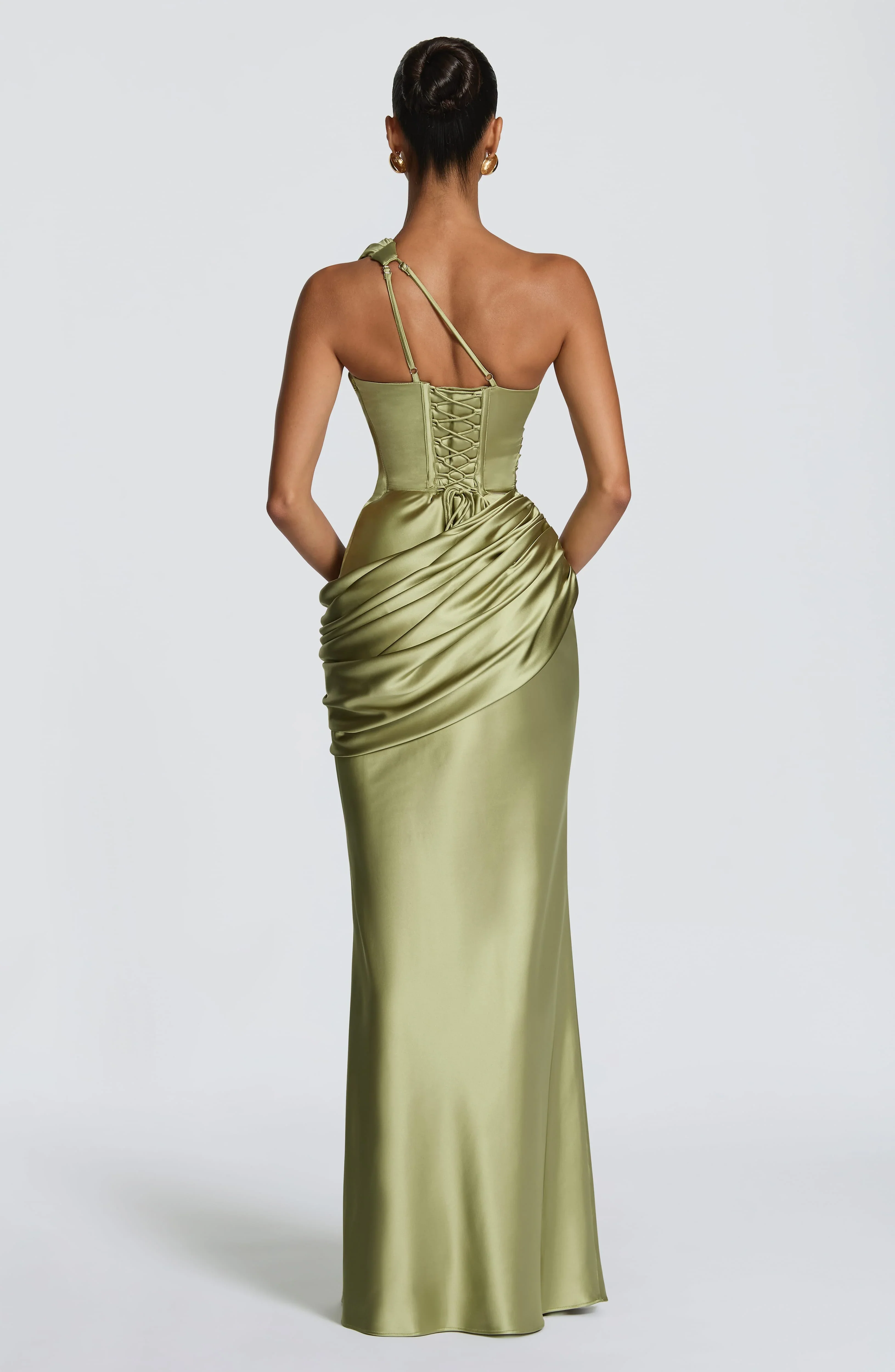 Emina Maxi Dress - Light Olive