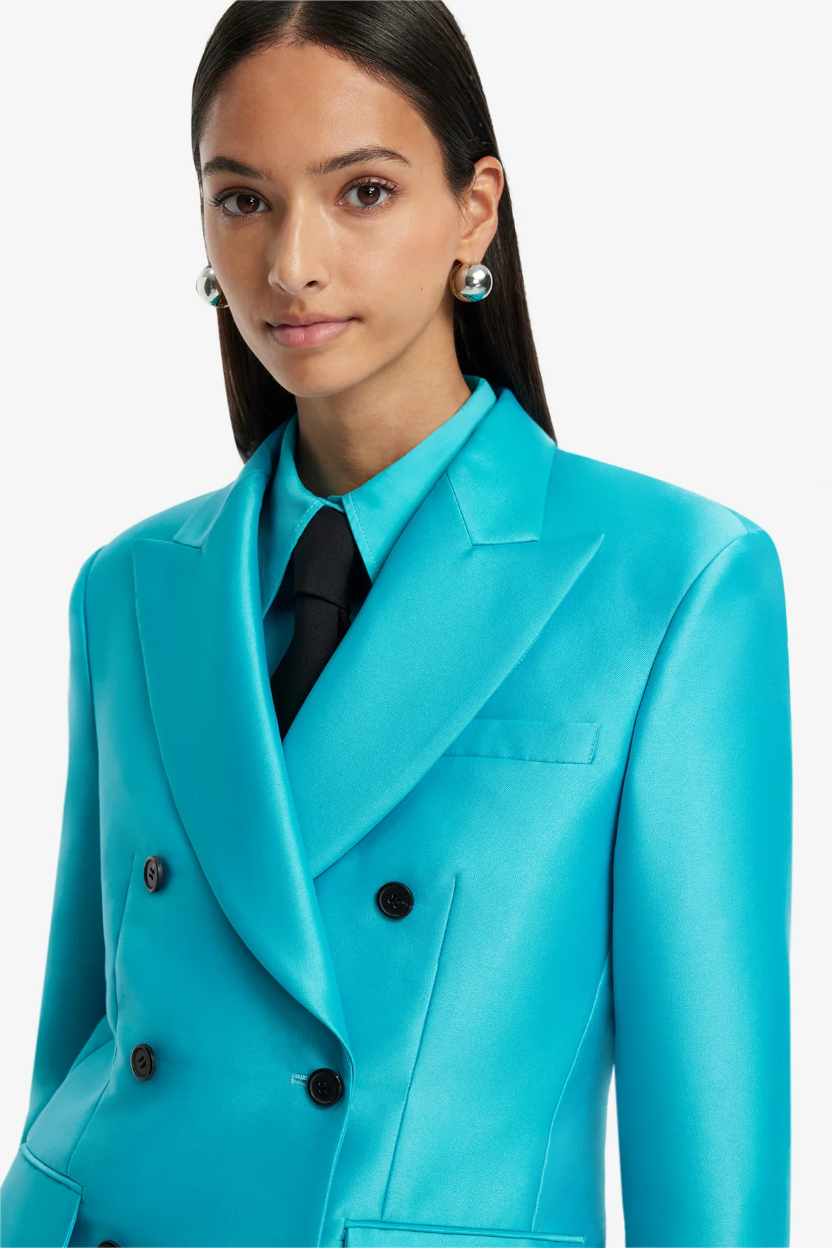 Anissa Blazer - Aqua