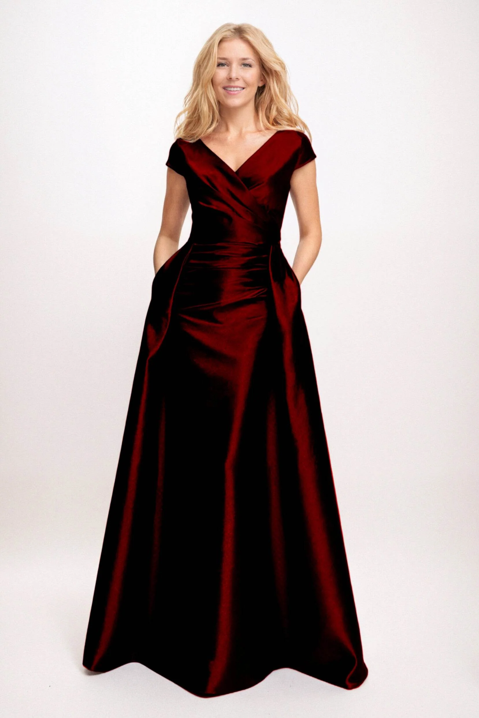 Trumpet-Mermaid Maxi Satin Mother of the Bride Dresses CM0382