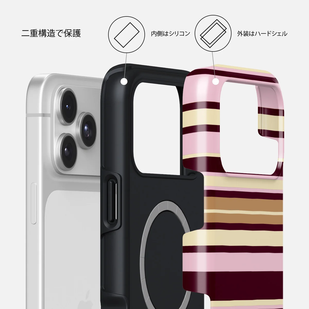 Berry Layers - iPhone 17 Pro ケース