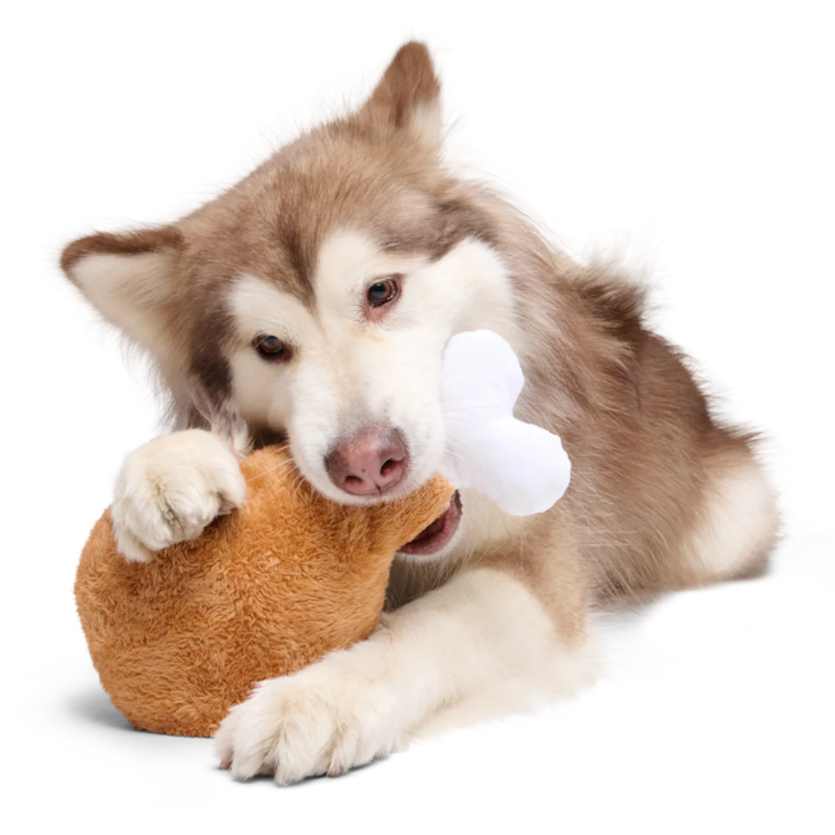 Mammoth Drumstick Plush Extra-Large Dog Toy