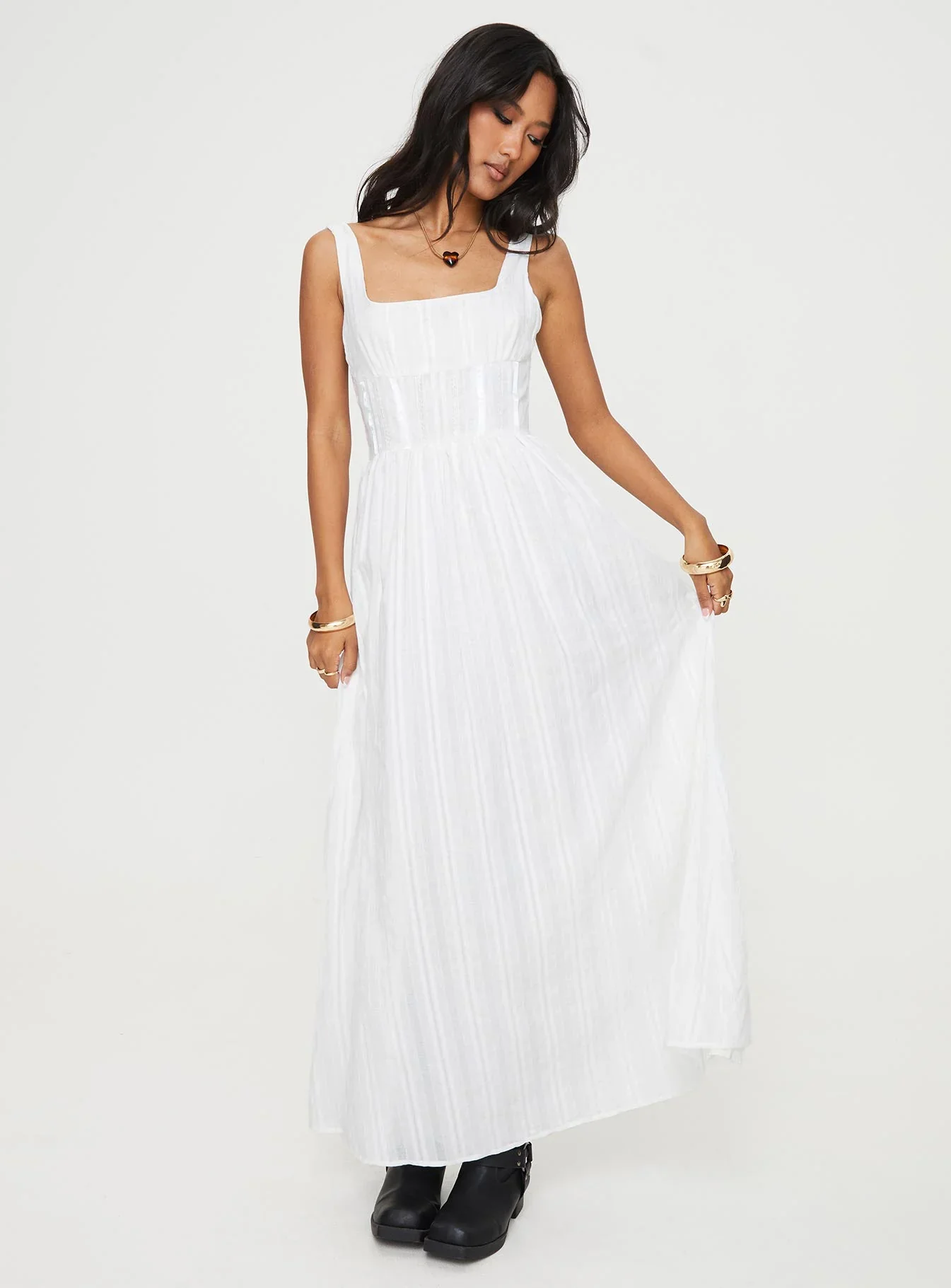 Lorinda Maxi Dress White