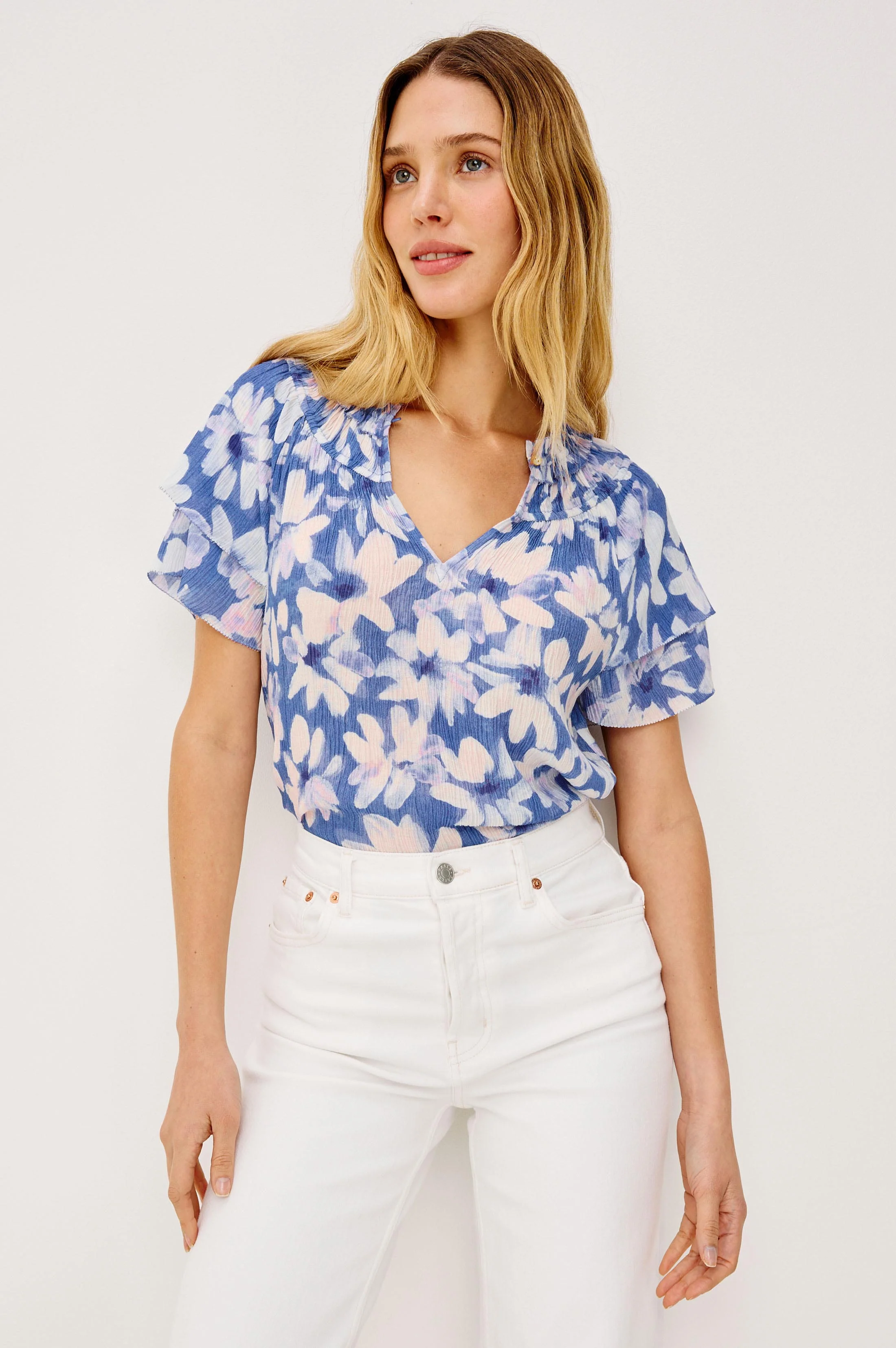 Kamila Top - Blue Amaranth