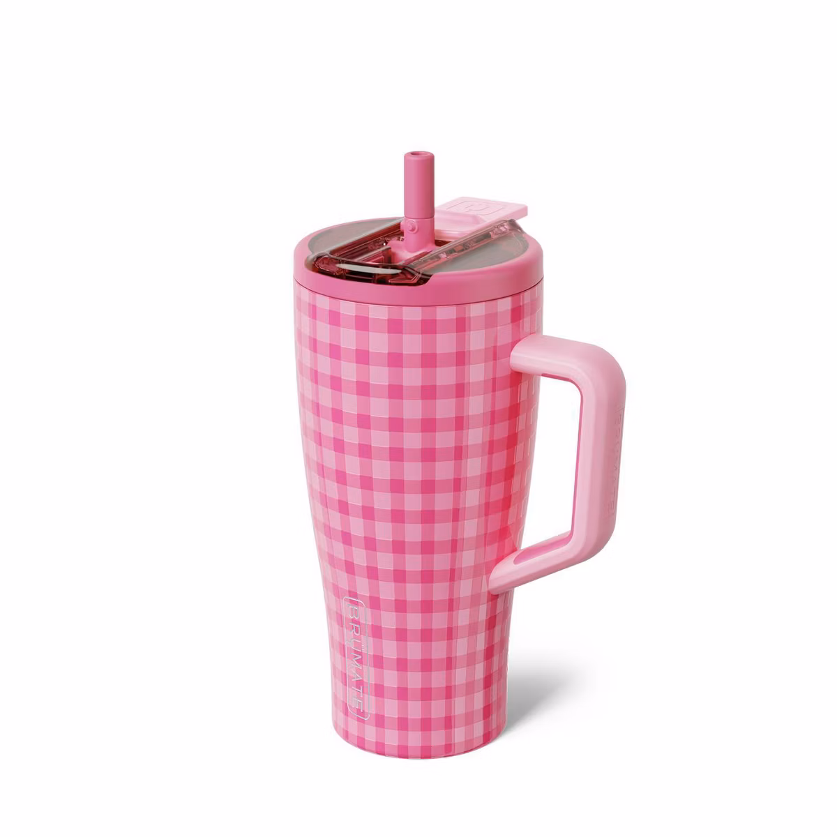 BruMate 30fl oz Stainless Steel Era Flip Water Bottle - Pink Gingham