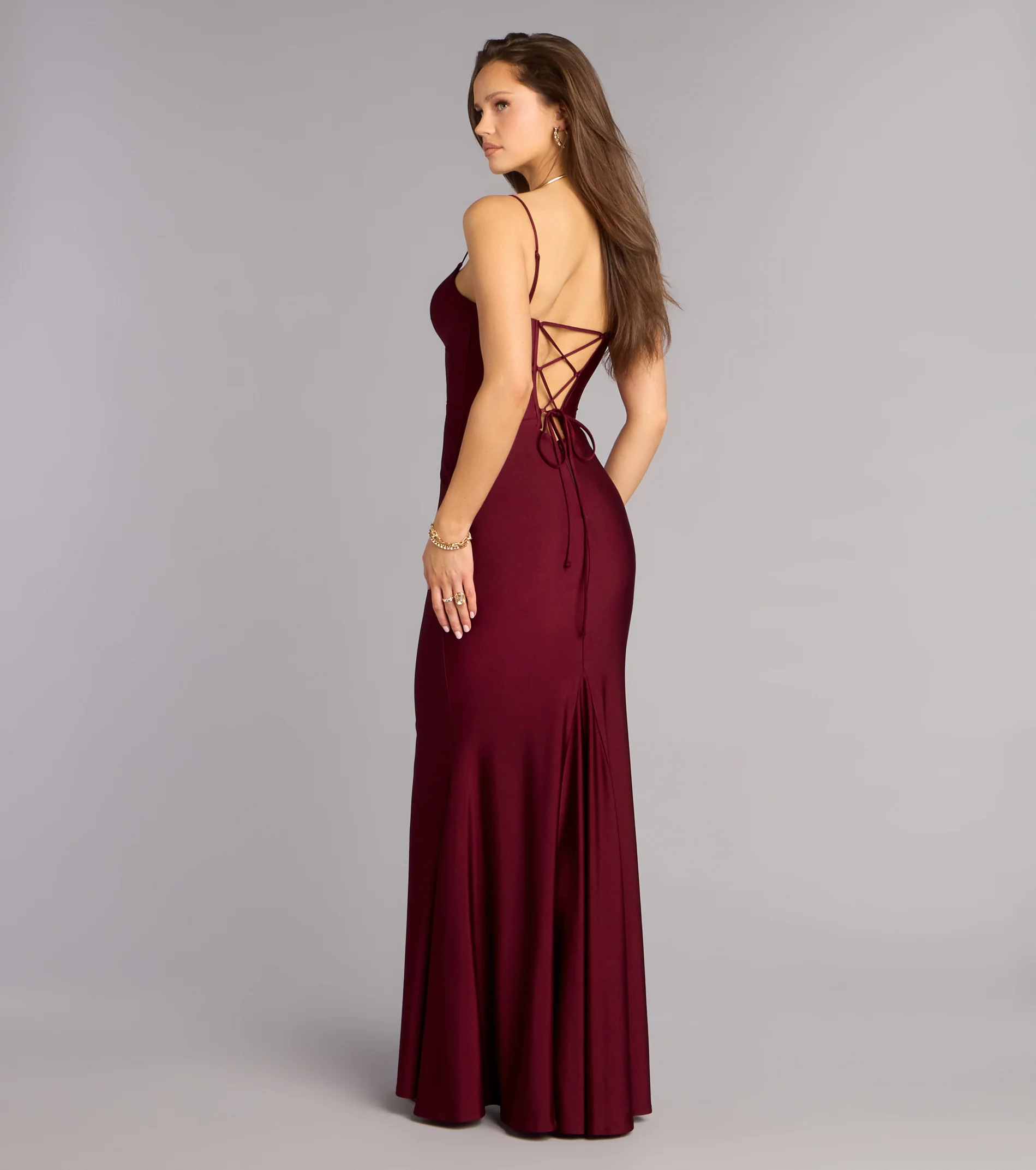 Arlette Corset Lace-Up Mermaid Dress