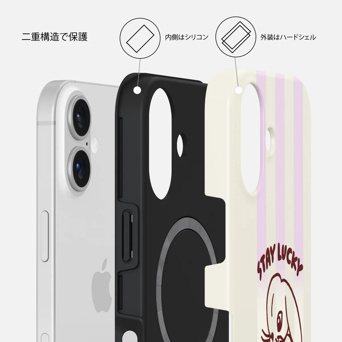Stay Lucky - iPhone 16 ケース