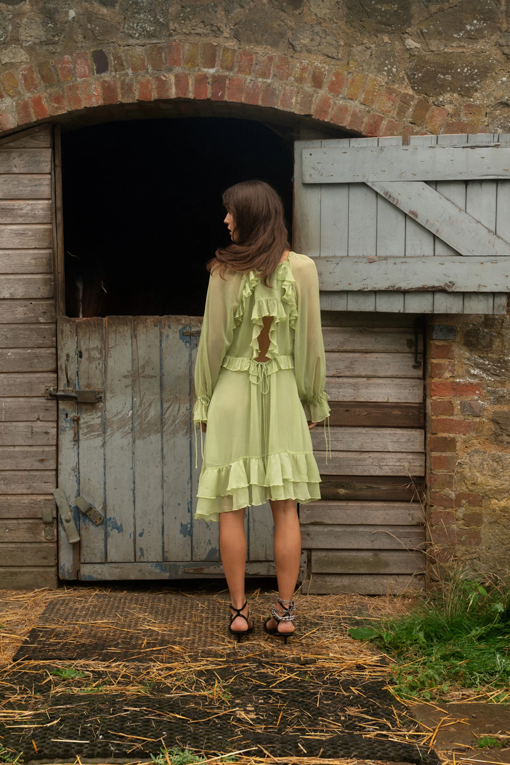 Chloe Chiffon Ruffle Dress