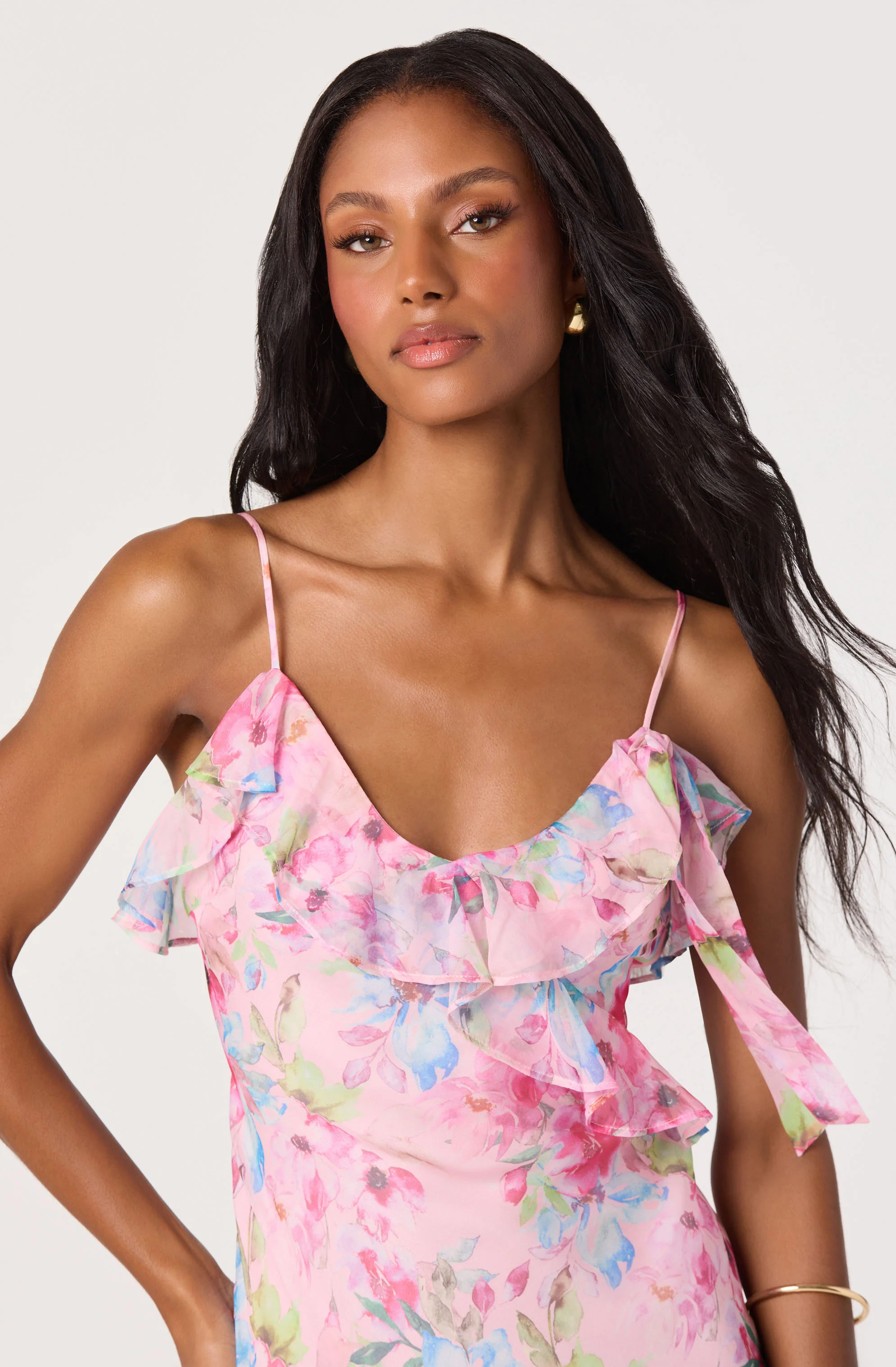 Amiya Chiffon Maxi Dress