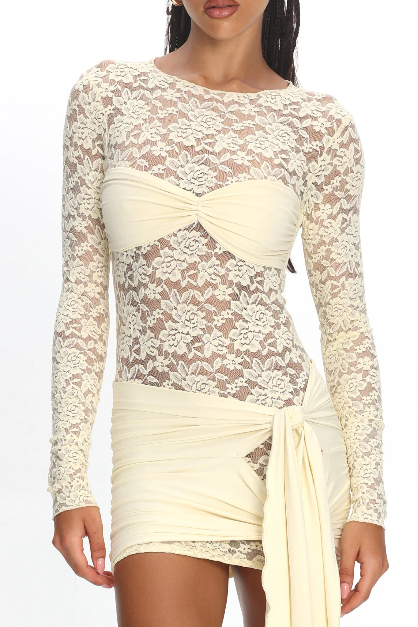 LIONESS Midnight Mini Dress Butter