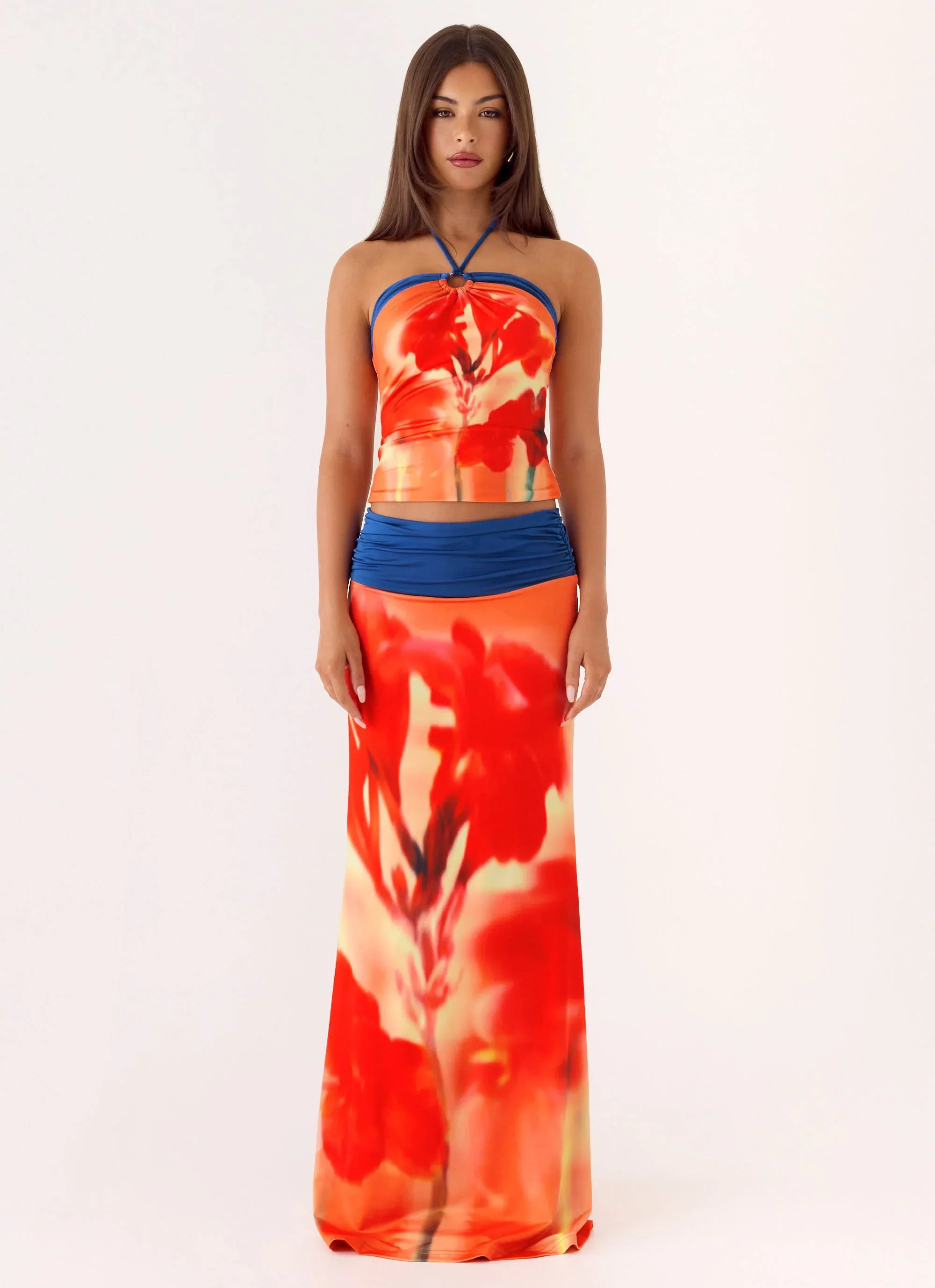 Fraser Maxi Skirt - Sunburnt Petal