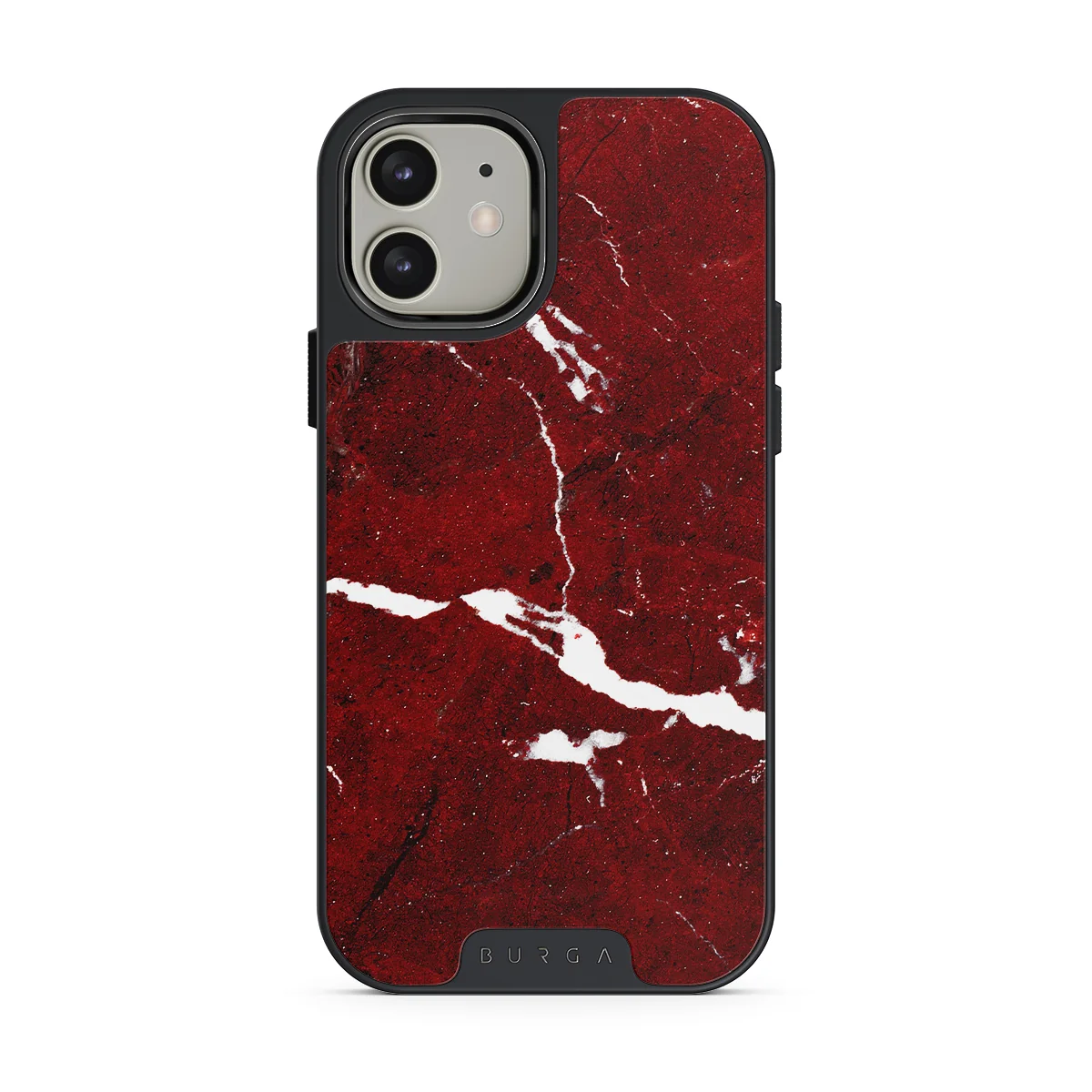 Iconic Red Ruby - Marble iPhone 12 ケース