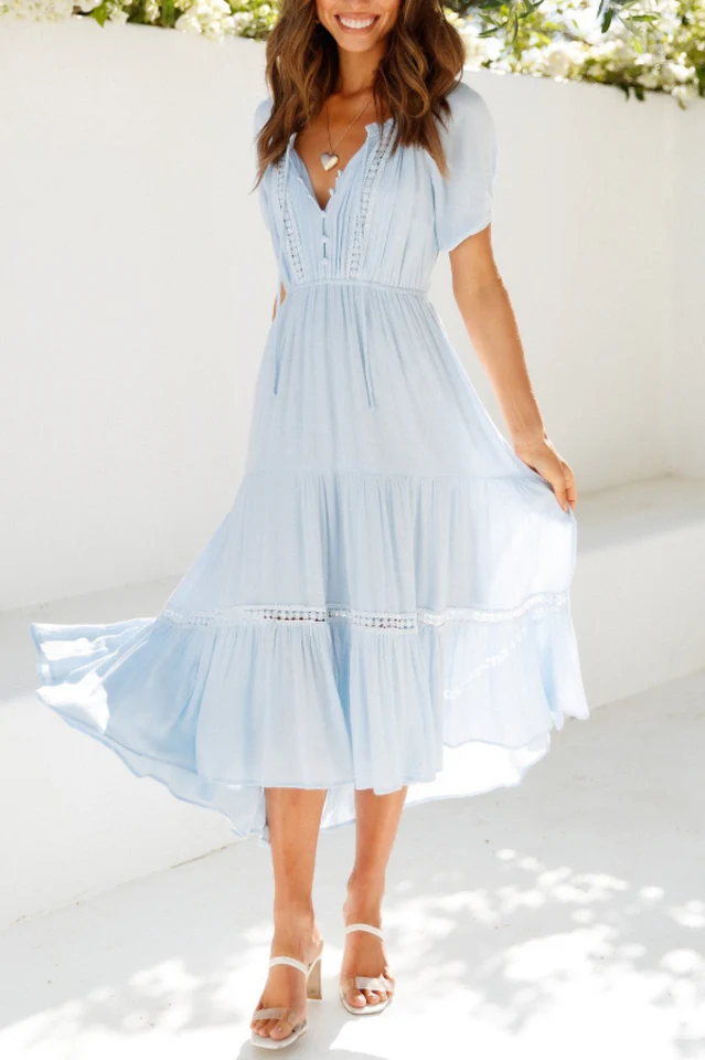 High Above The Clouds Midi Dress