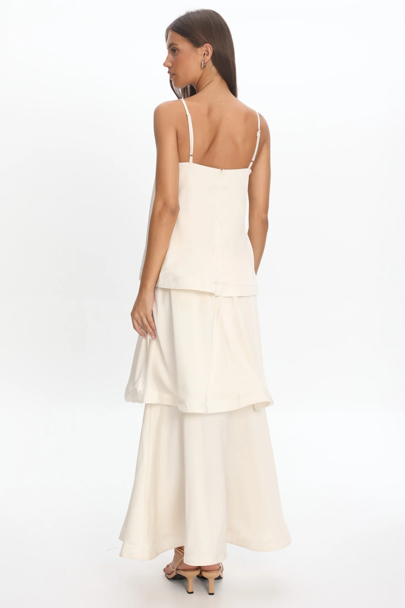 Morning Ray Layered Maxi Dress Ivory - luluinthesky