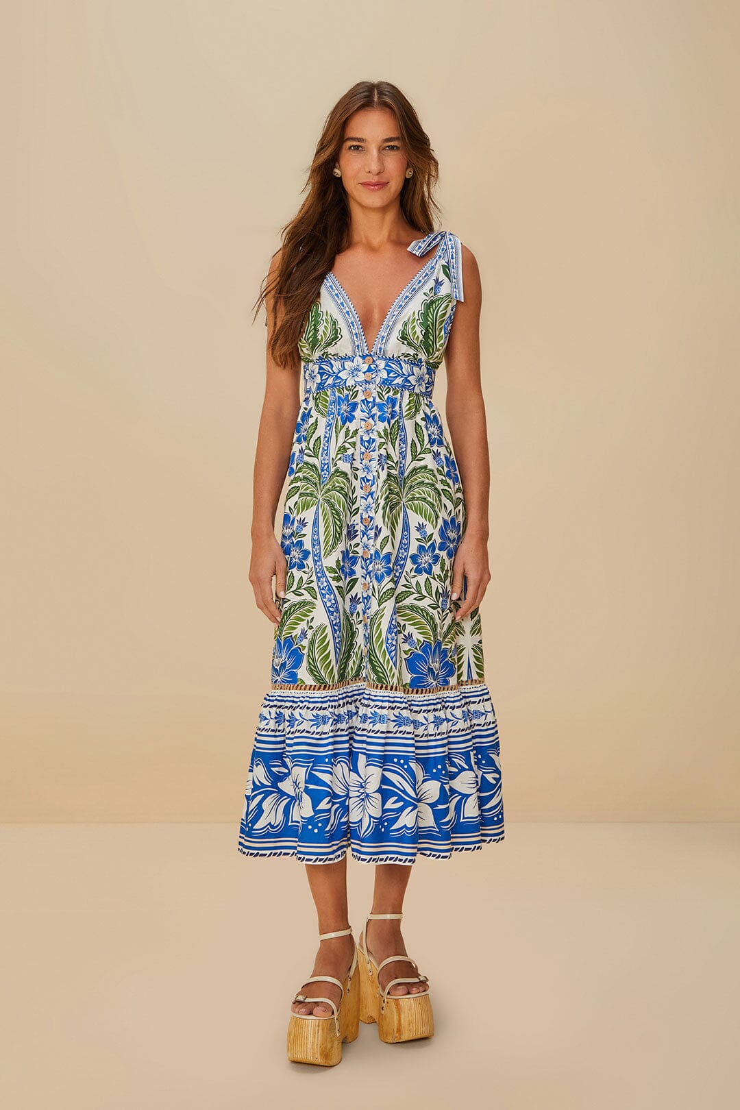 Off-White Tropicance Midi Dress