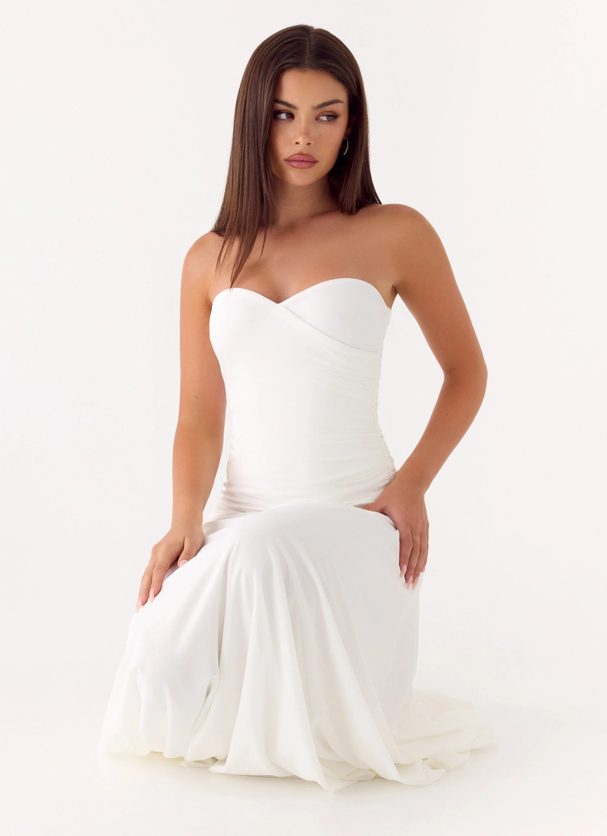 Ruben Maxi Dress - White - luluinthesky