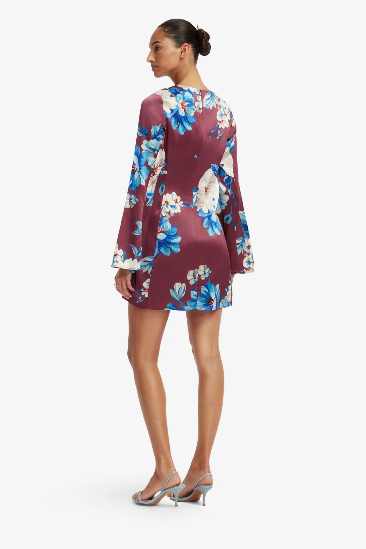 Suzanne Bell Sleeve Mini Dress - Cosmos Print