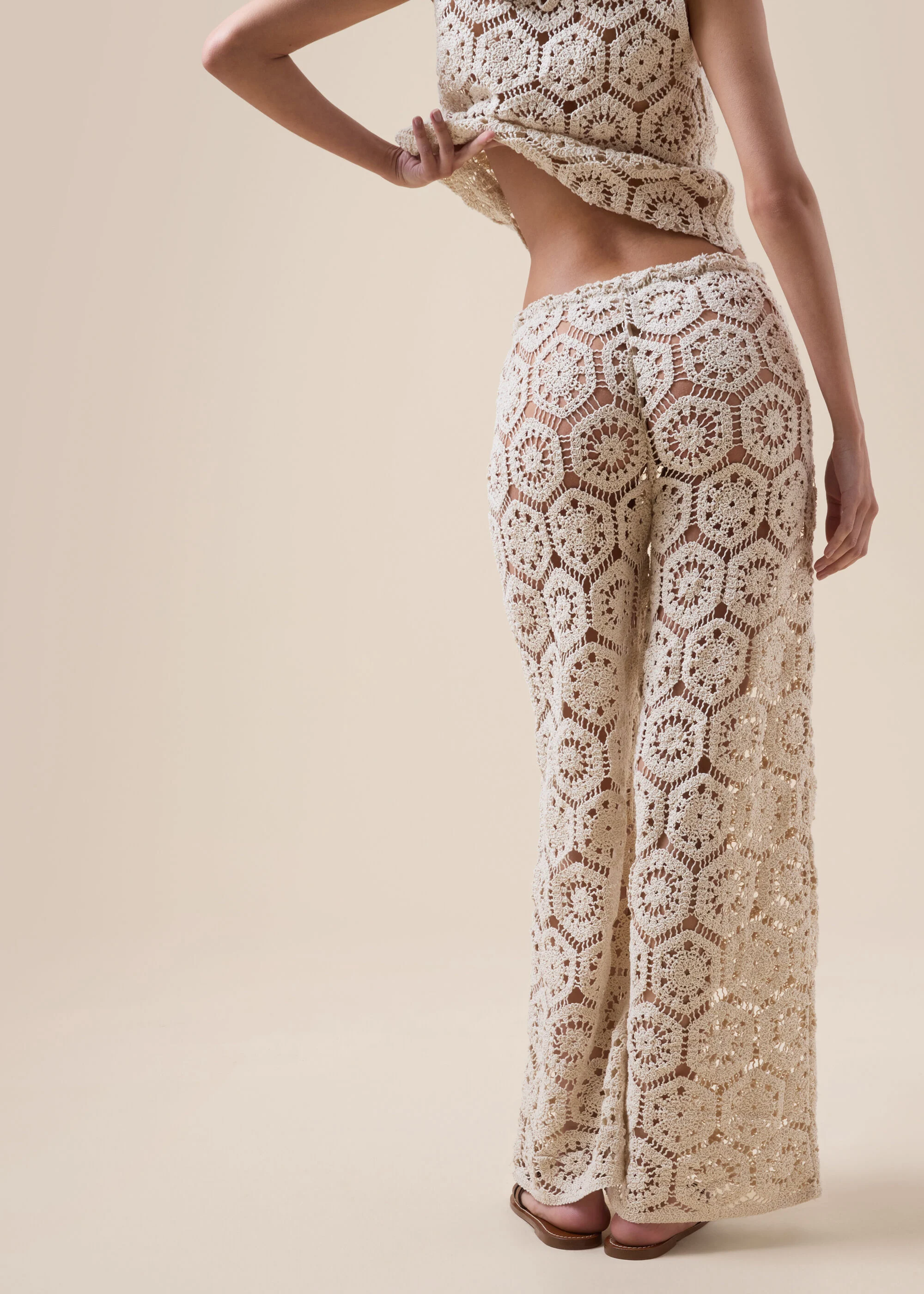 Crocheted Maxi Gilet