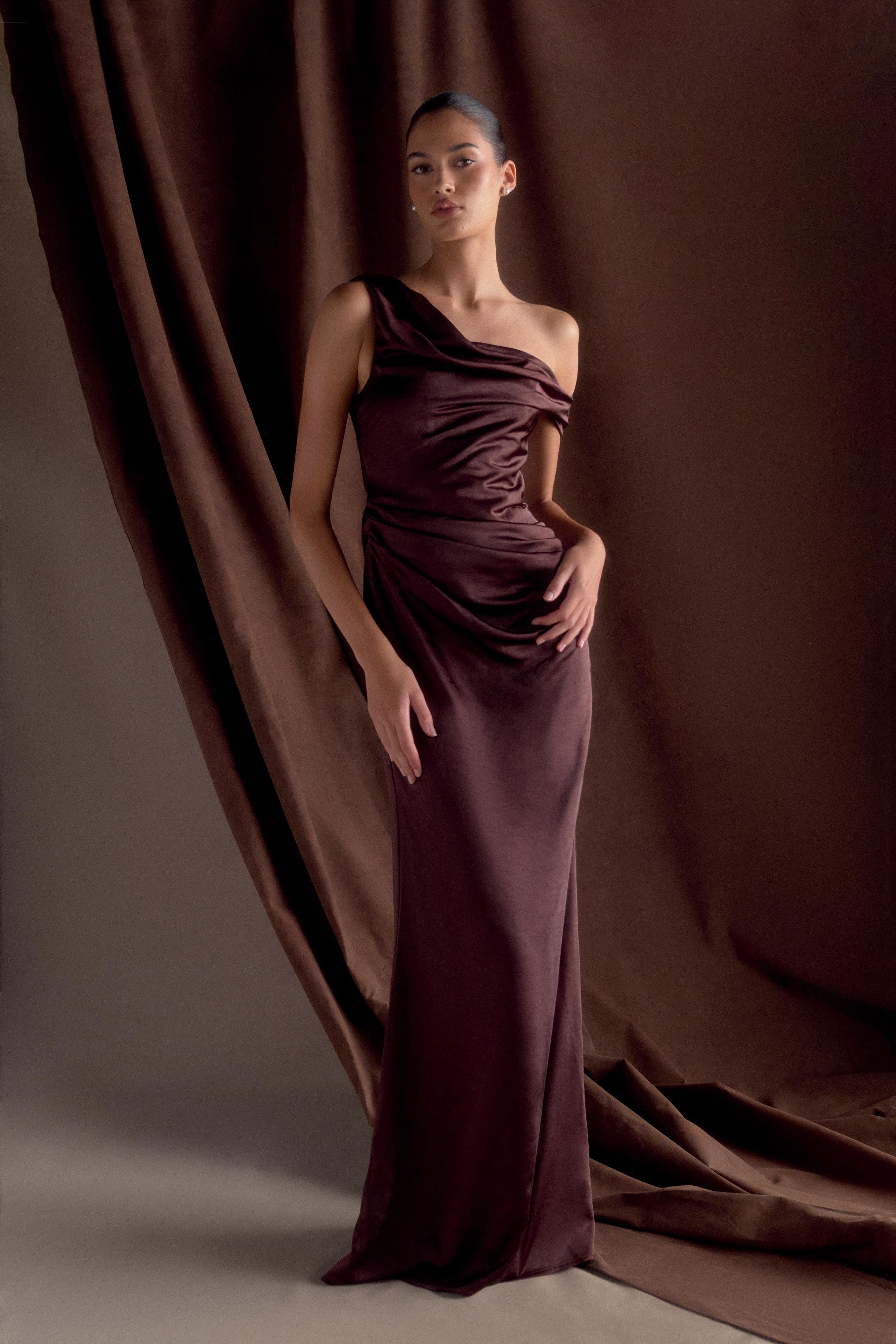 Dalia-Off-Shoulder-Satin-Maxi-Dress-Dark-Chocolate