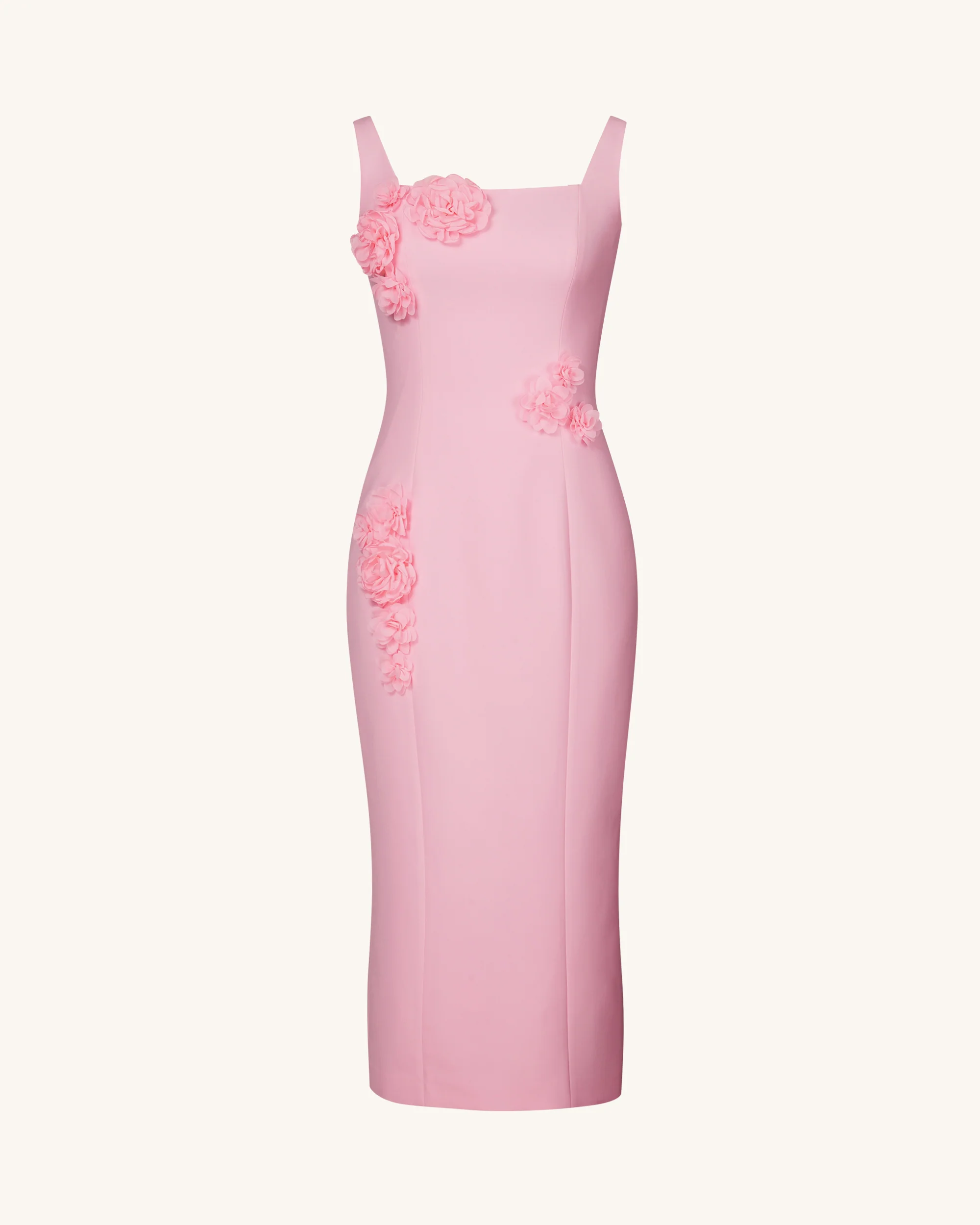 Garden Grace Sheath Dress - Pink - FASHION NOB