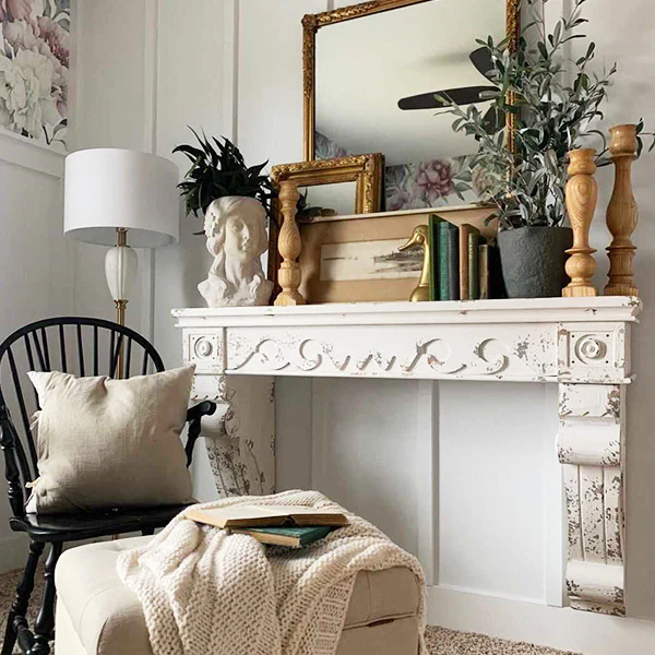 Chippy Wooden Mantel