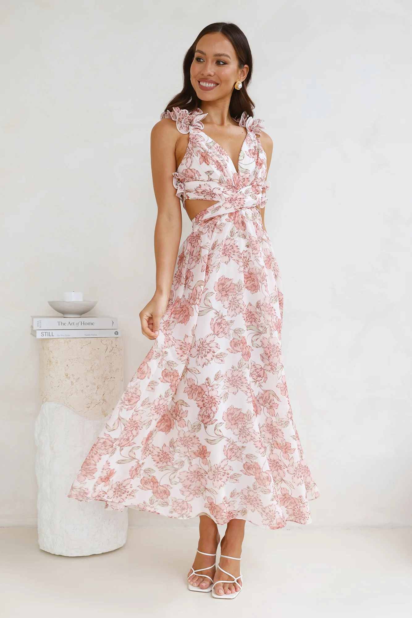 Extra Guest Maxi Dress Pink - luluinthesky