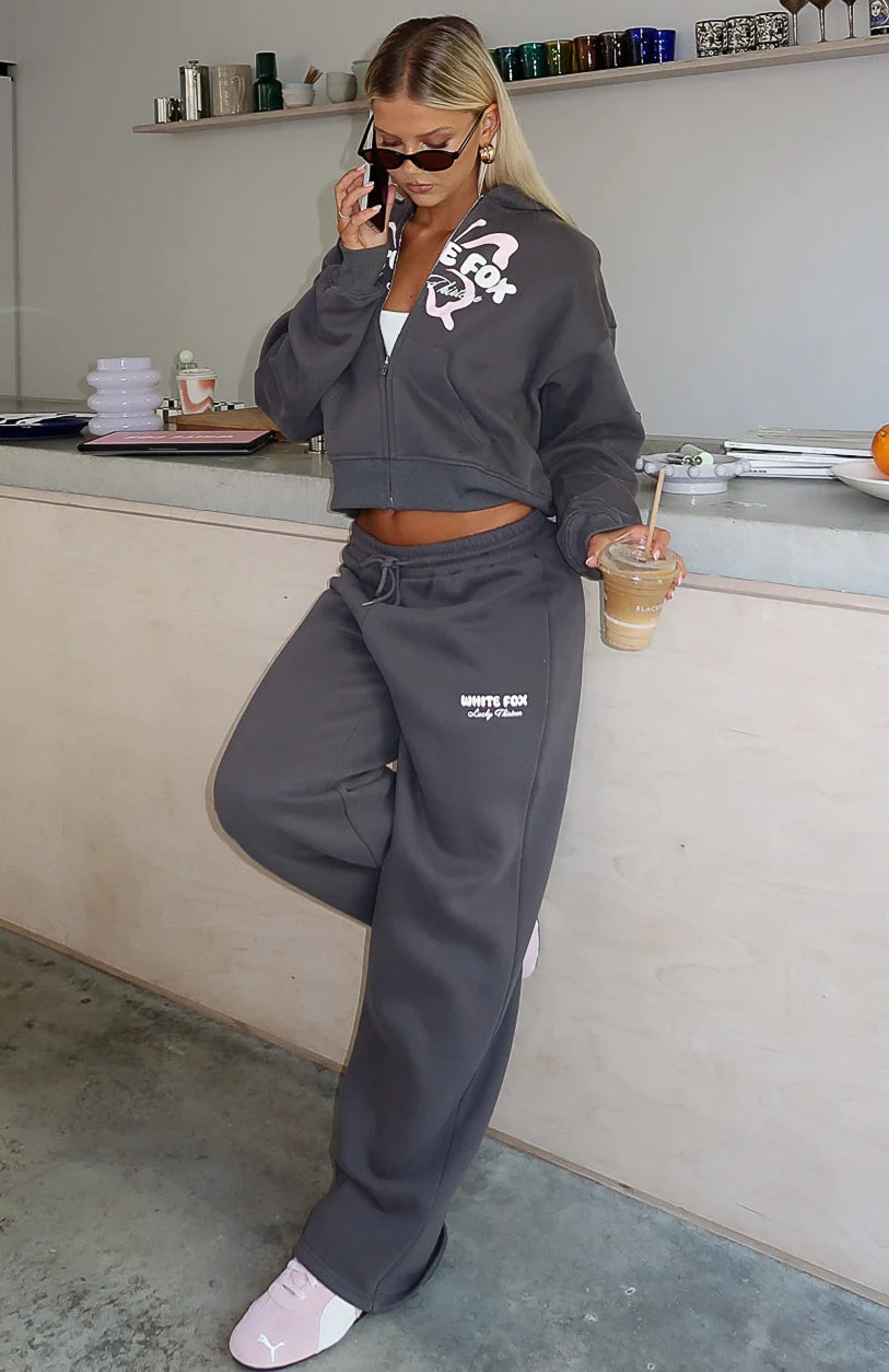 Lucky Thirteen Audrina Boxy Zip Front Hoodie Volcanic