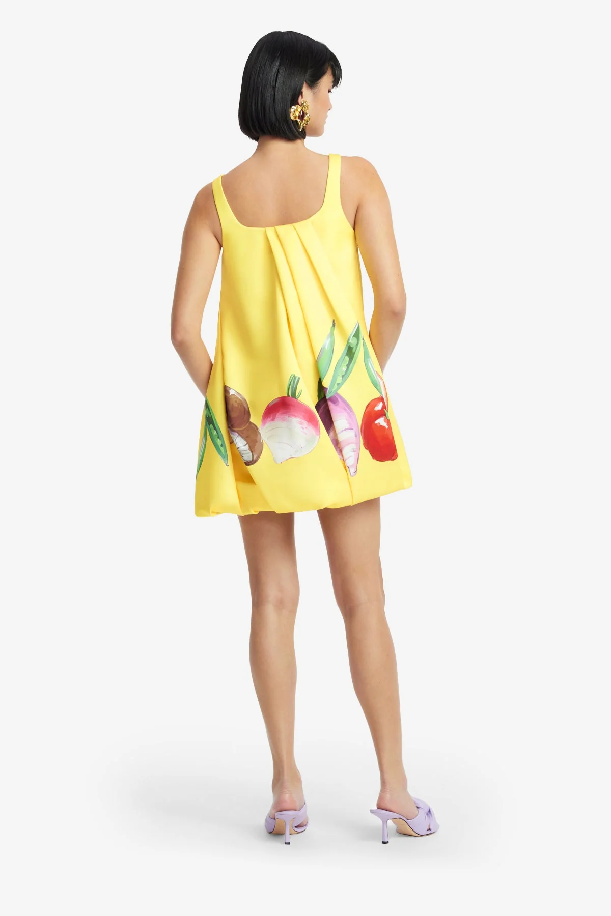 Suki Puff Mini Dress - Harvest Print